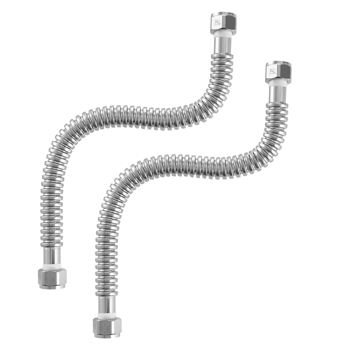 Water Heater Kit, 18 Inch Length Water Heater Flex Connector, Waters Heaters Installation Kit with 3/4" FIP x 3/4" FIP Inlet & Outlet Connection for Bathroom, Kitchen, Laundry Room, Boiler Room