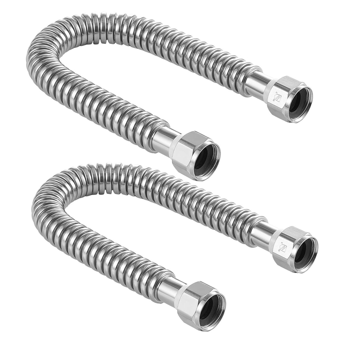 Water Heater Kit, 18 Inch Length Water Heater Flex Connector, Waters Heaters Installation Kit with 3/4" FIP x 3/4" FIP Inlet & Outlet Connection for Bathroom, Kitchen, Laundry Room, Boiler Room