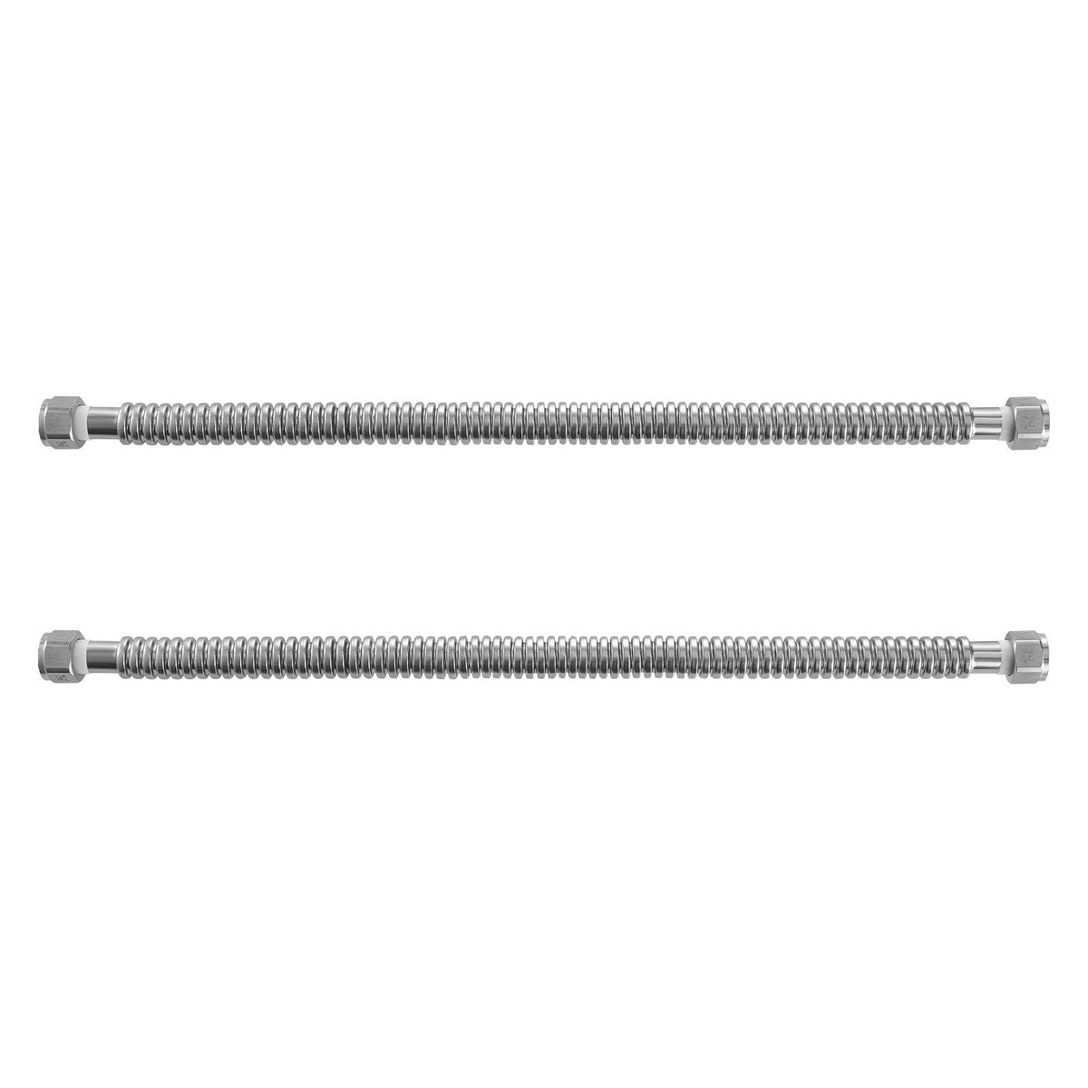 Water Heater Kit, 24 Inch Length Water Heater Flex Connector, Waters Heaters Installation Kit with 3/4" FIP x 3/4" FIP Inlet & Outlet Connection for Bathroom, Kitchen, Laundry Room, Boiler Room
