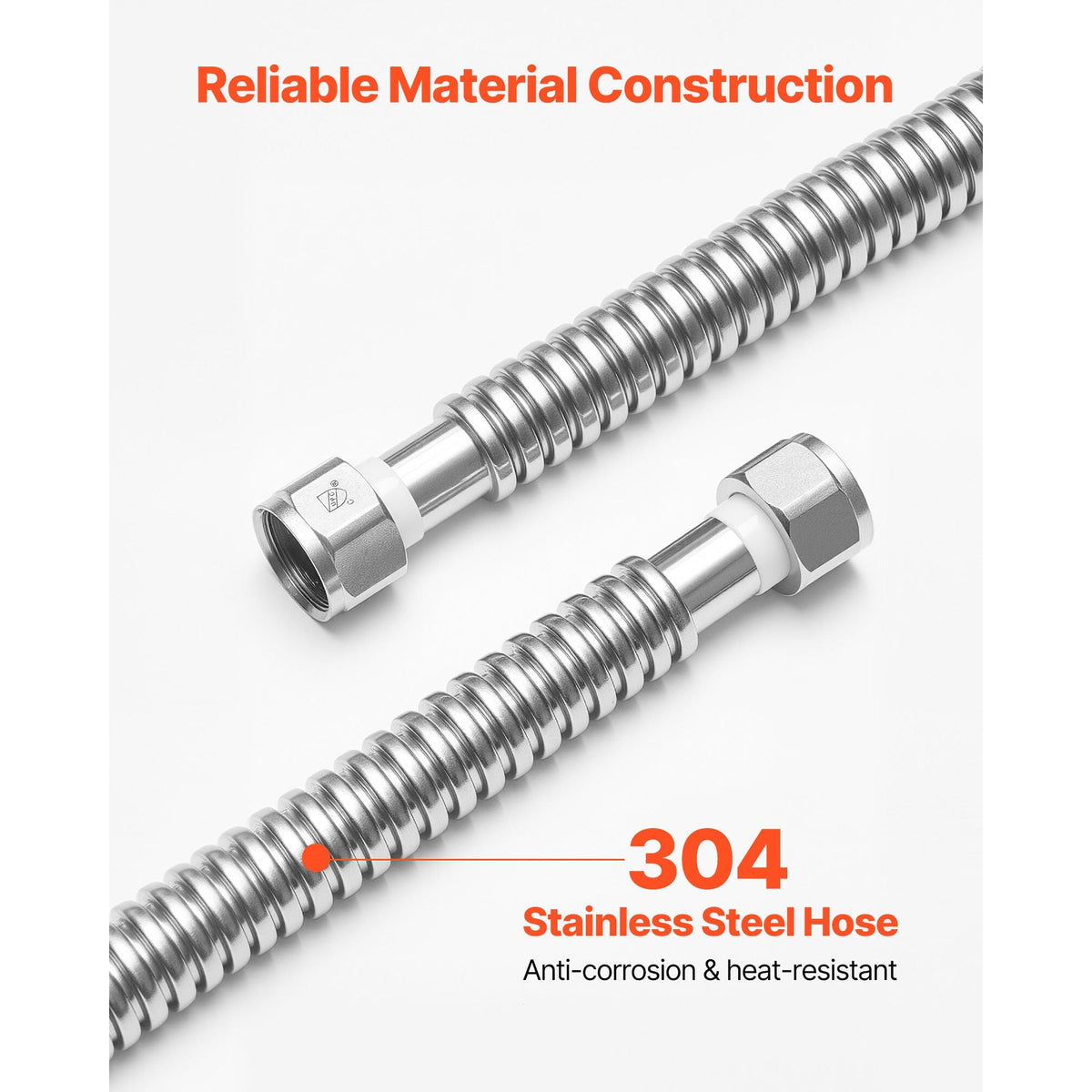 Water Heater Kit, 24 Inch Length Water Heater Flex Connector, Waters Heaters Installation Kit with 3/4" FIP x 3/4" FIP Inlet & Outlet Connection for Bathroom, Kitchen, Laundry Room, Boiler Room