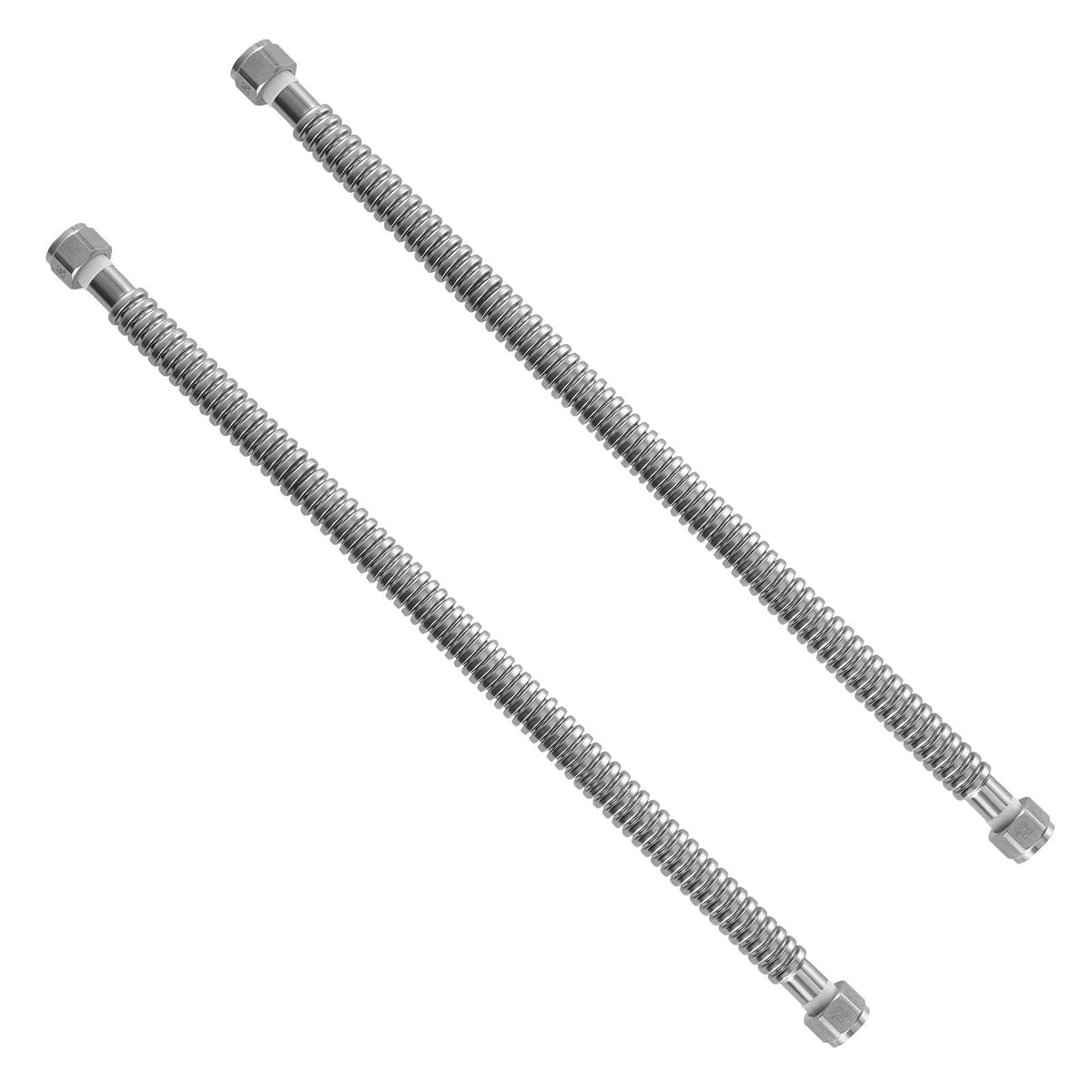 Water Heater Kit, 24 Inch Length Water Heater Flex Connector, Waters Heaters Installation Kit with 3/4" FIP x 3/4" FIP Inlet & Outlet Connection for Bathroom, Kitchen, Laundry Room, Boiler Room
