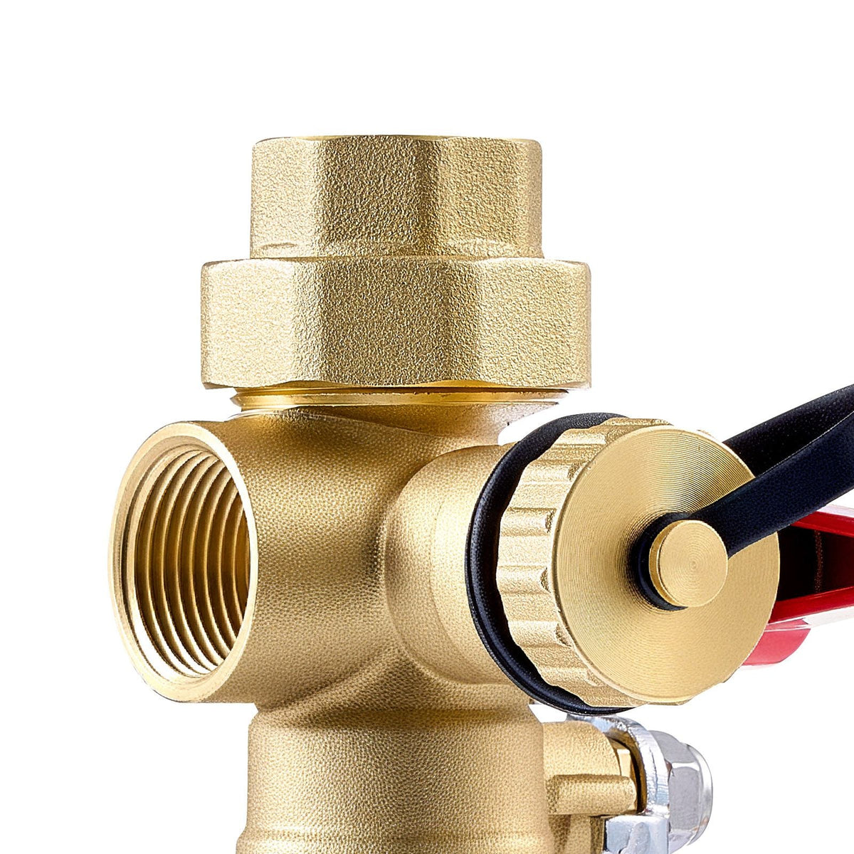 Water Heater Kit, 3/4 Inch Tankless Water Heater Service Valve Kit with 2PCS 3/4″ NPT to 3/4″ PEX-B Isolation Valves, Pressure Relief Valve, Lead-Free Brass, Fits Most Tankless Waters Heaters