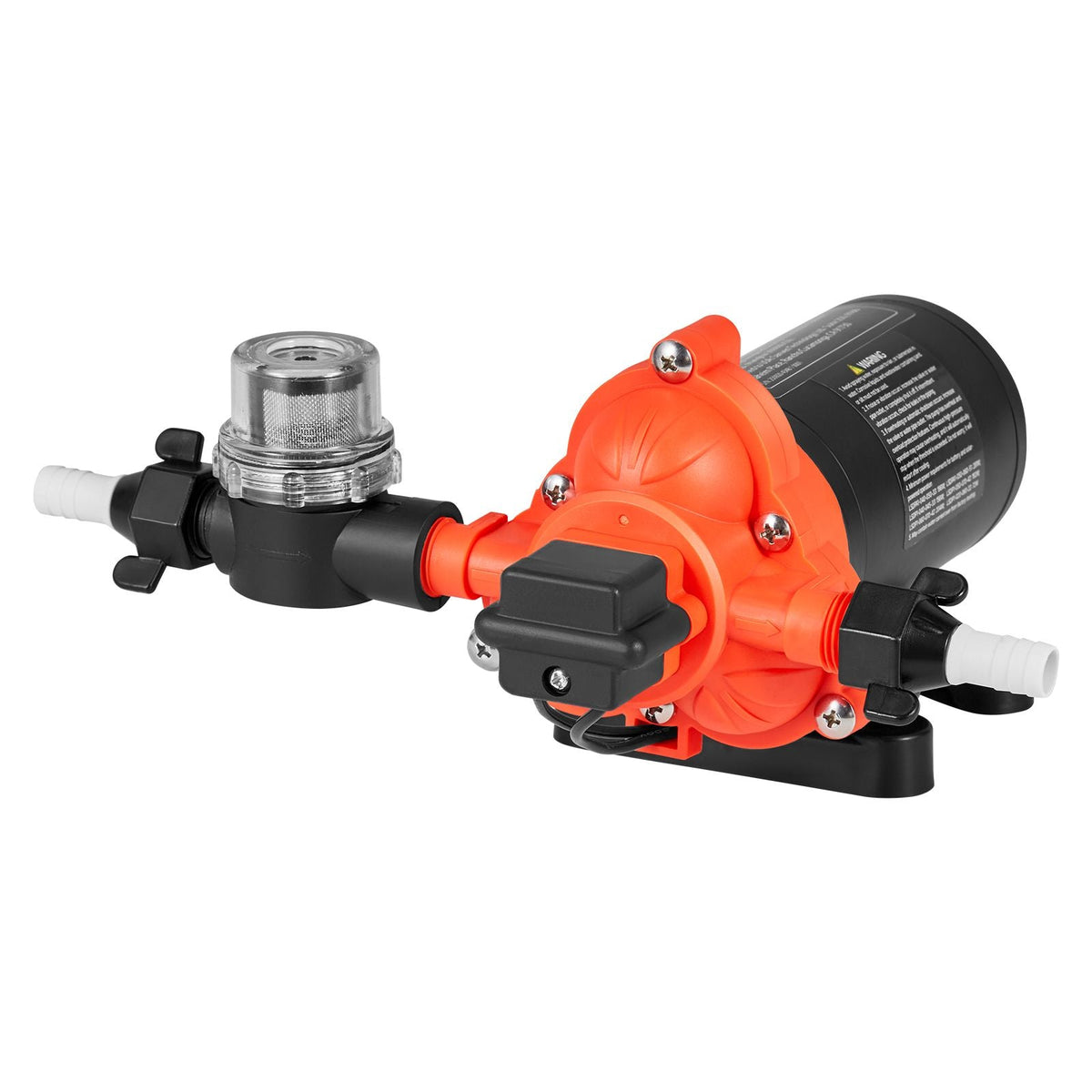 Water Pressure Pump, 110V AC 4 GPM, 3-Chamber On Demand Electric Diaphragm Water Transfer Pump, 45 PSI Max Pressure, Automatic Pressure Switch, for Home Kitchen Garden Irrigation Car Washing