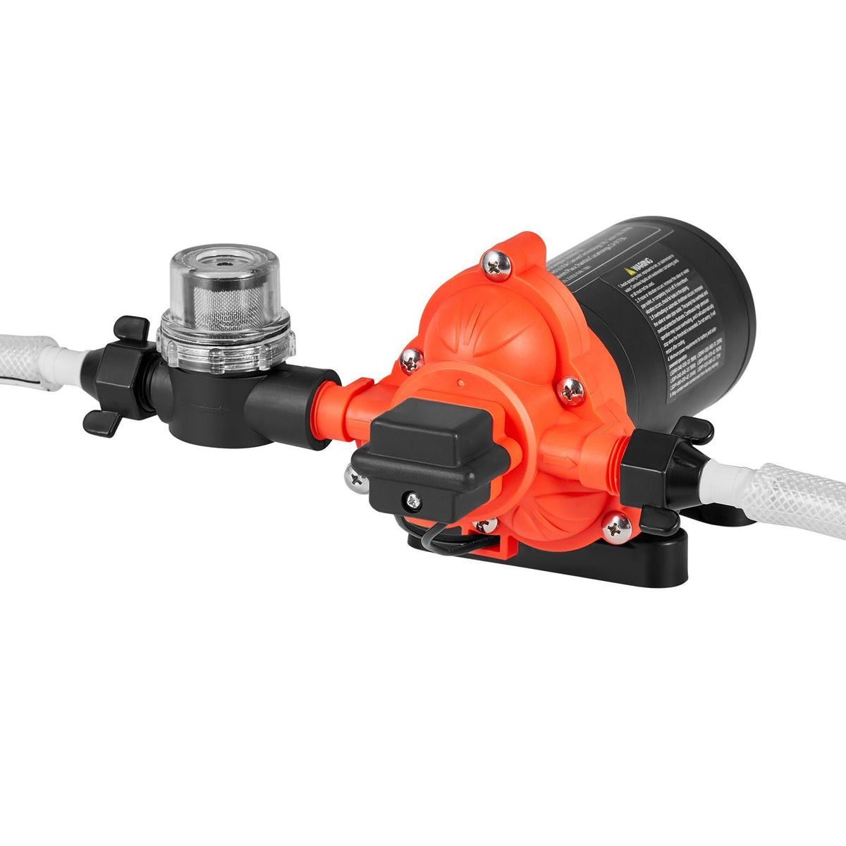 Water Pressure Pump, 110V AC 4 GPM, 3-Chamber On Demand Electric Diaphragm Water Transfer Pump, 45 PSI Max Pressure, Automatic Pressure Switch, for Home Kitchen Garden Irrigation Car Washing