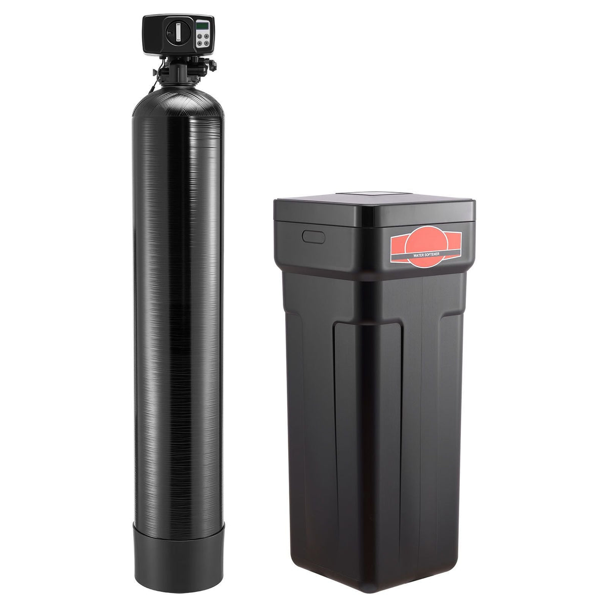 Water Softener, 64,000 Grains Whole House Water Softener System, with Automatic Digital Control Head, Bypass Valve, Reduce Hardness and Minerals, Improve Water Quality, for 5-6 Bathrooms