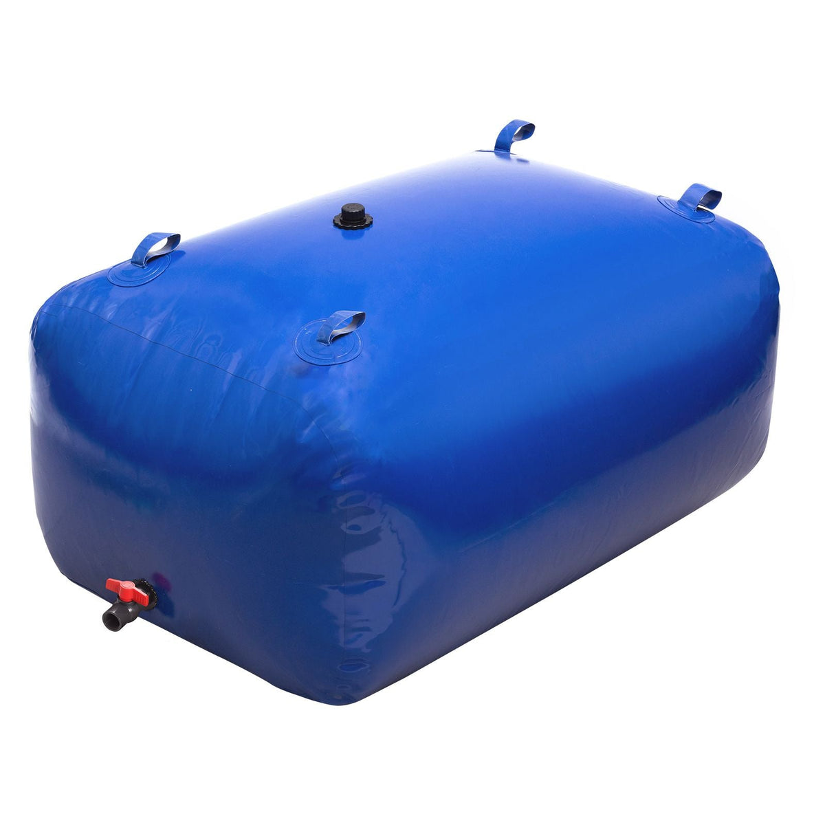 Water Storage Bladder, 105.7 Gallon (400L) Water Storage Container Tank, 1000D PVC Large Capacity Soft Bag Bladder, Foldable Portable for Garden Irrigation, Camping, RV, Fire Prevention - Blue