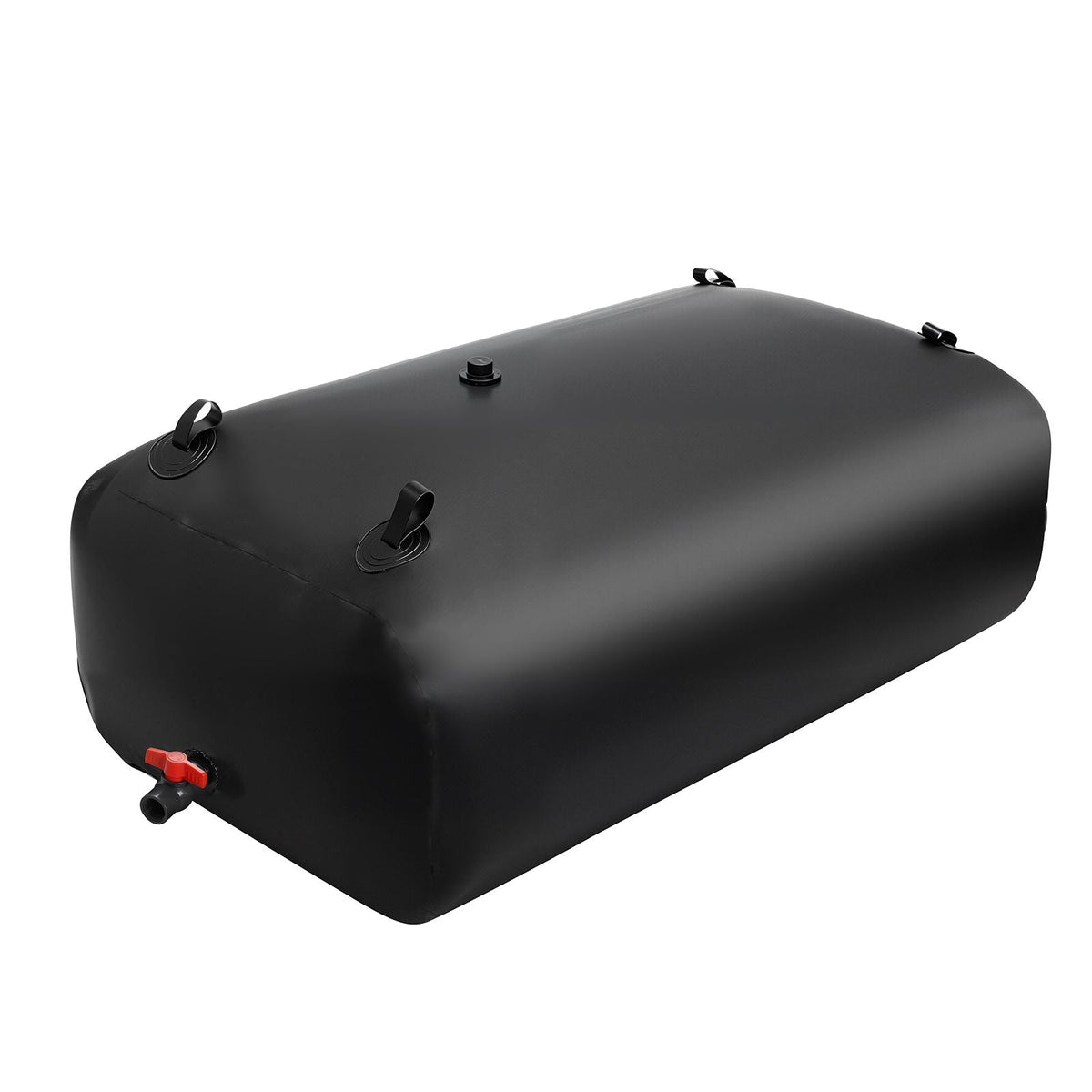 Water Storage Bladder, 142.7 Gallon (540L) Water Storage Container Tank, 1000D PVC Large Capacity Soft Bag Bladder, Collapsible Portable for Garden Irrigation, Camping, RV, Emergency Use - Black