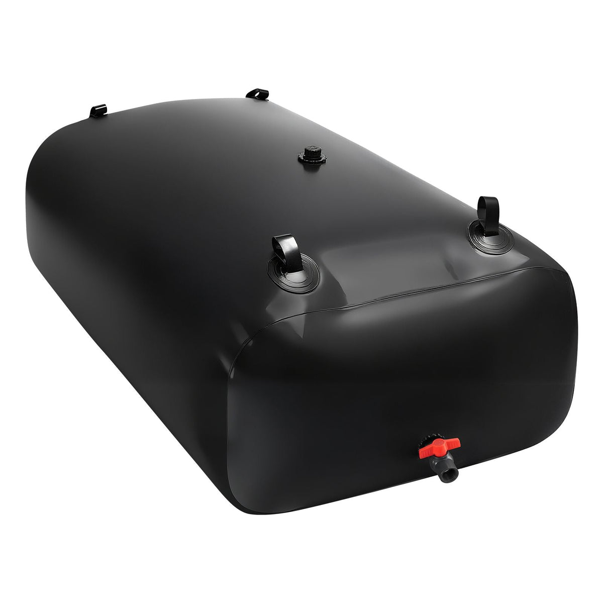 Water Storage Bladder, 142.7 Gallon (540L) Water Storage Container Tank, 1000D PVC Large Capacity Soft Bag Bladder, Collapsible Portable for Garden Irrigation, Camping, RV, Emergency Use - Black
