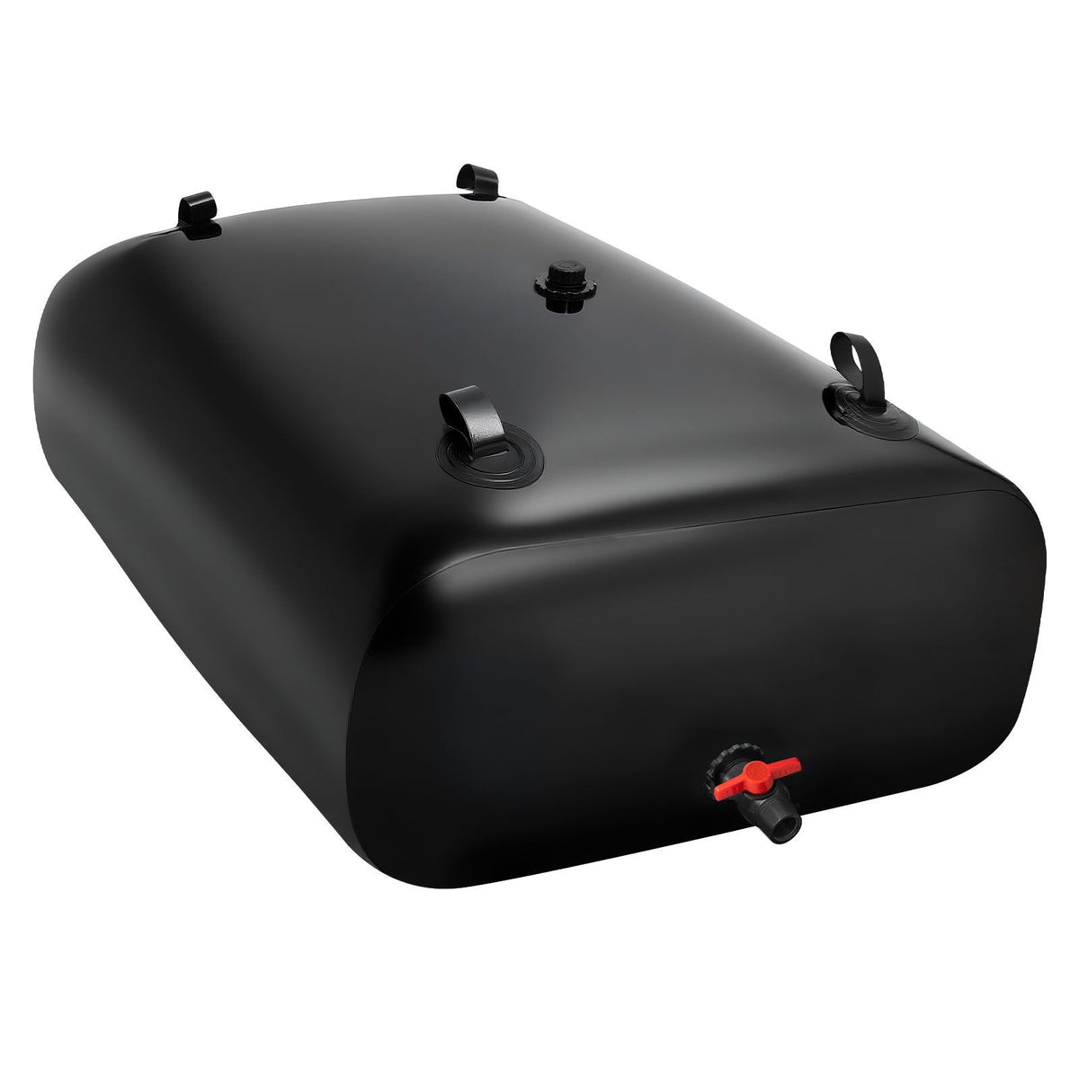 Water Storage Bladder, 264 Gallon (1000L) Water Storage Container Tank, 1000D PVC Large Capacity Soft Bag Bladder, Collapsible Portable for Garden Irrigation, Camping, RV, Emergency Use - Black