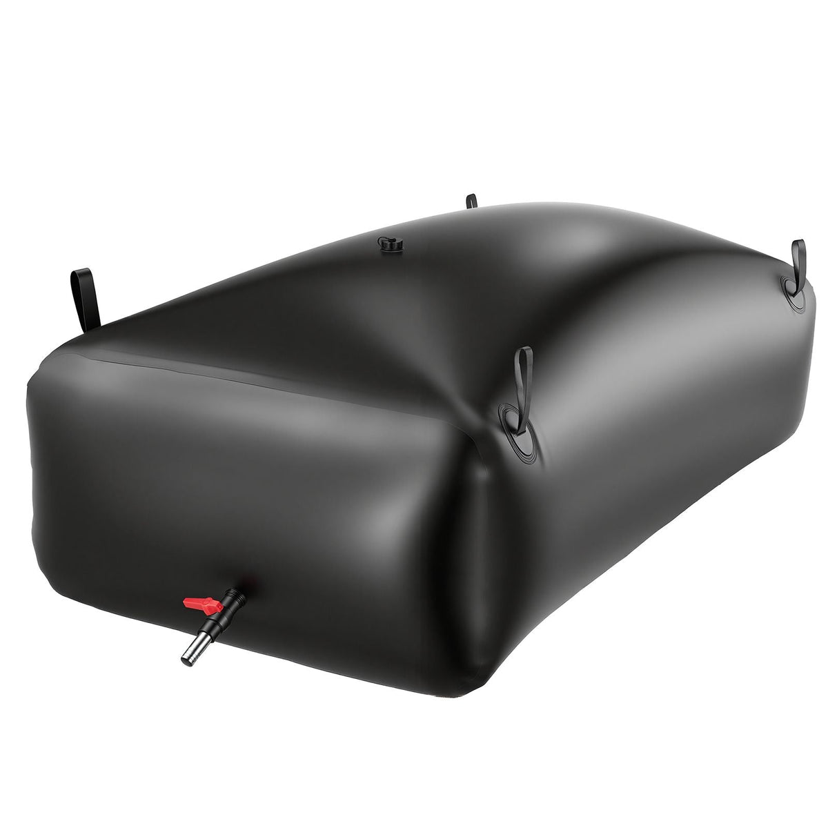 Water Storage Bladder, 264.2 Gal Collapsible Water Storage Bag, Wear-Resistant 1000D PVC Soft Waters Bag, Leakproof Camping Tank Containers for Garden Irrigation RV Emergency Use, Black