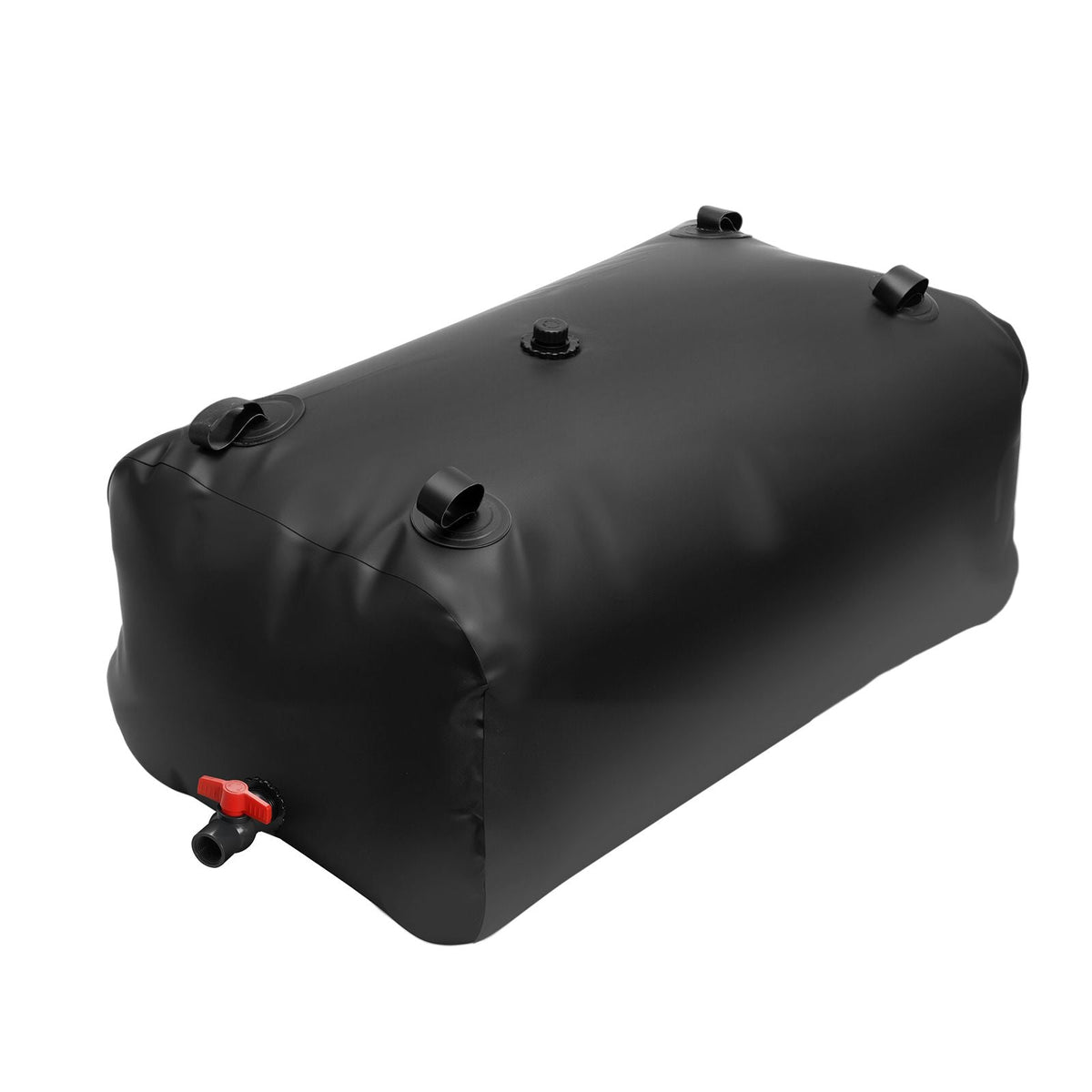 Water Storage Bladder, 63.4 Gallon (240L) Water Storage Container Tank, 1000D PVC Large Capacity Soft Bag Bladder, Collapsible Portable for Garden Irrigation, Camping, RVs, Emergency Use - Black