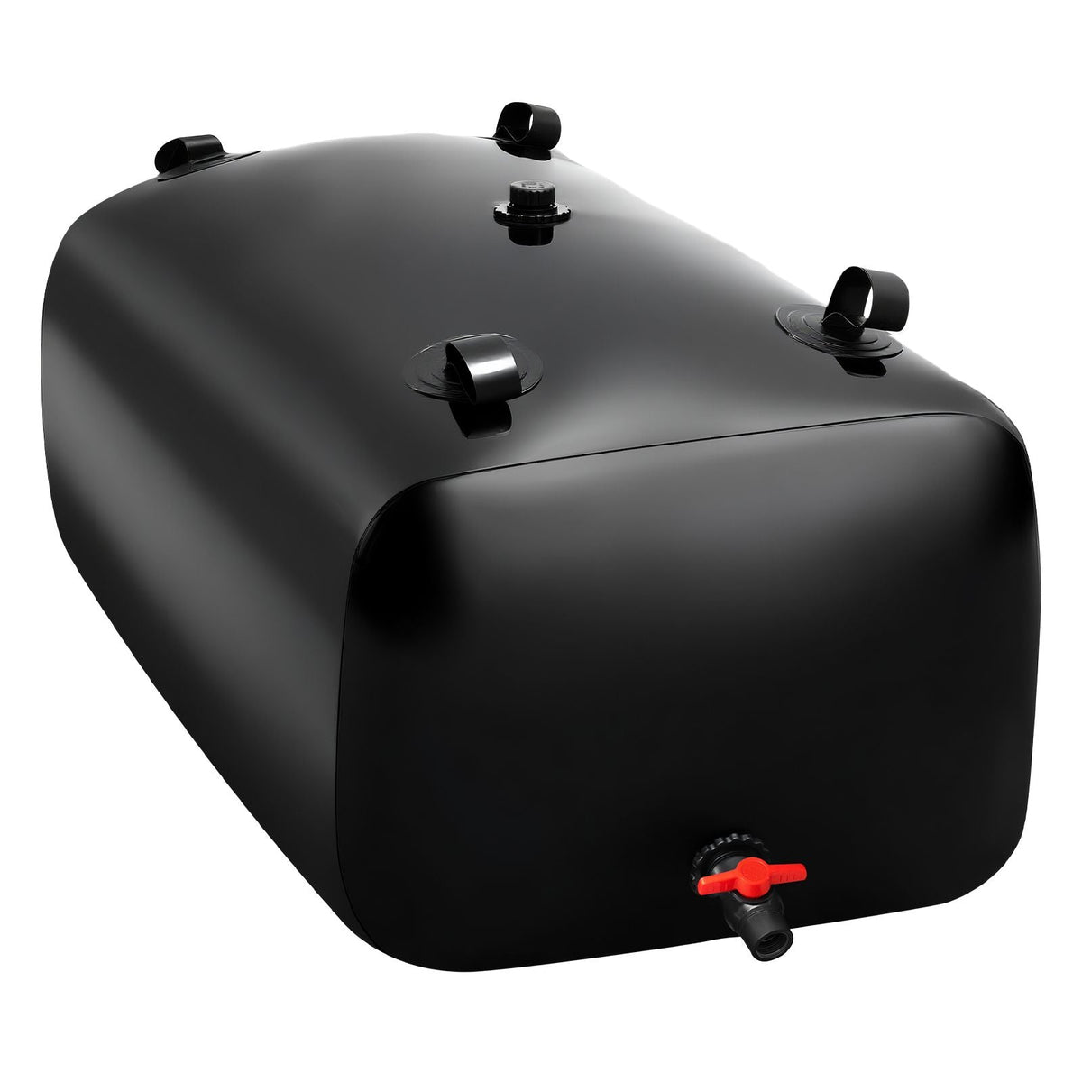 Water Storage Bladder, 63.4 Gallon (240L) Water Storage Container Tank, 1000D PVC Large Capacity Soft Bag Bladder, Collapsible Portable for Garden Irrigation, Camping, RVs, Emergency Use - Black