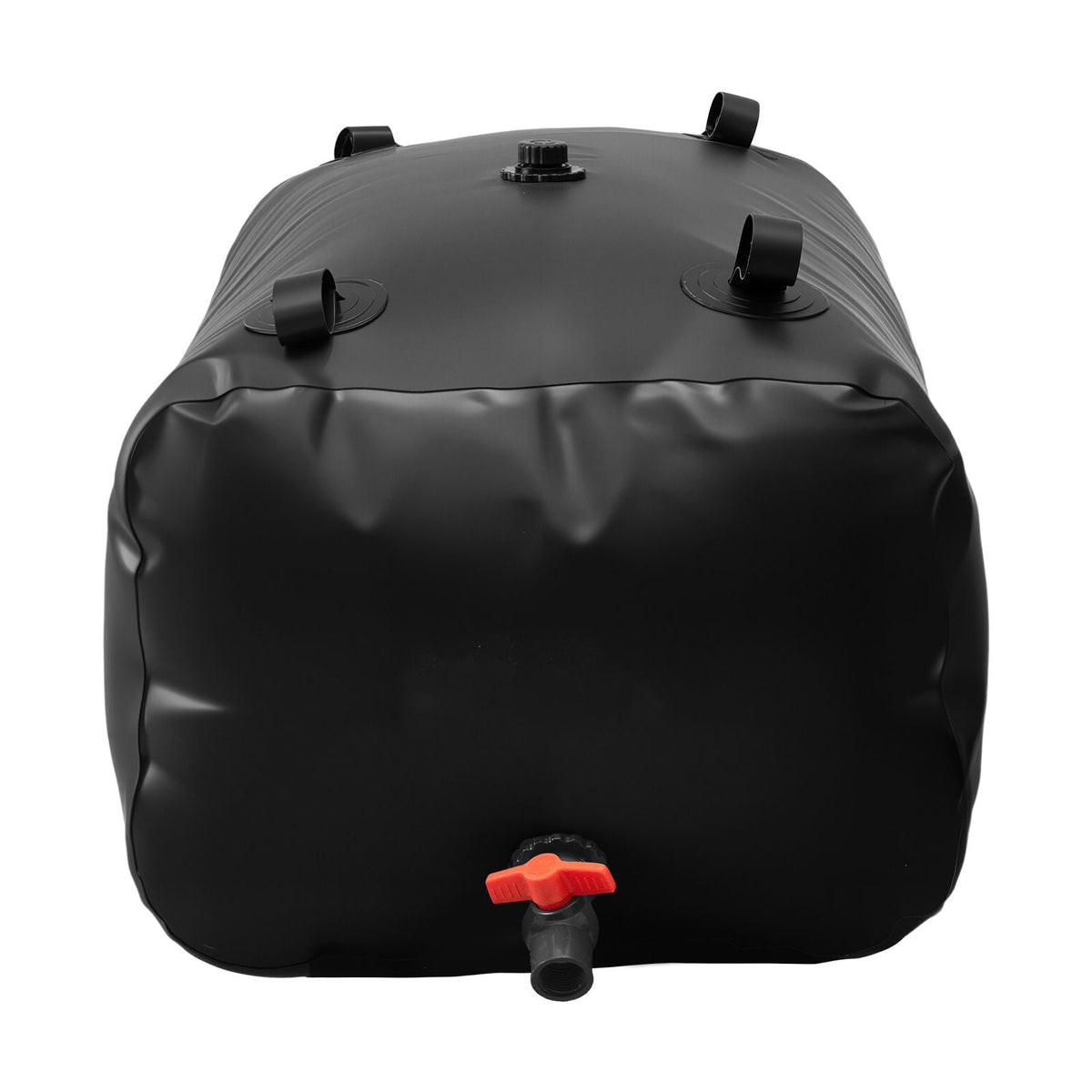 Water Storage Bladder, 63.4 Gallon (240L) Water Storage Container Tank, 1000D PVC Large Capacity Soft Bag Bladder, Collapsible Portable for Garden Irrigation, Camping, RVs, Emergency Use - Black