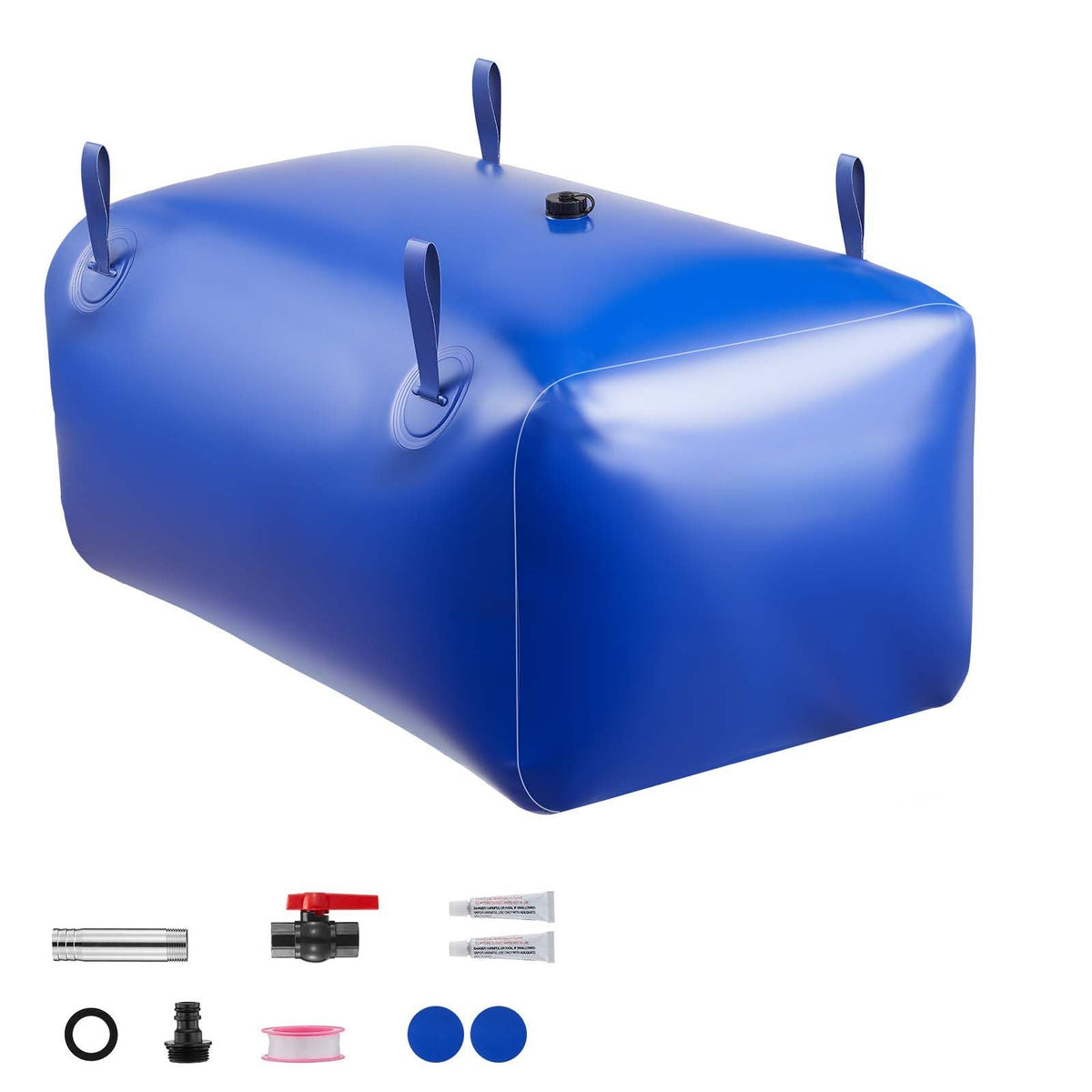 Water Storage Bladder 63.4 Gallon Large Capacity Water Bag, Portable & Collapsible Soft Waters Container, Leakproof & Tear-Resistant PVC Emergency Waters Storage Tank for RV Truck & Outdoor Use