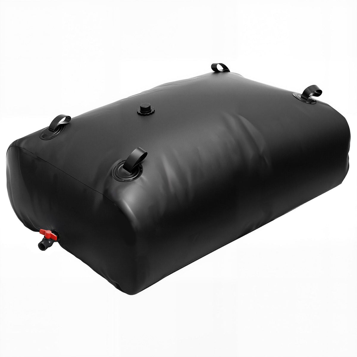 Water Storage Bladder, 87 Gallon (330L) Water Storage Container Tank, 1000D PVC Large Capacity Soft Bag Bladder, Collapsible Portable for Garden Irrigation, Camping, RVs, Emergency Use - Black
