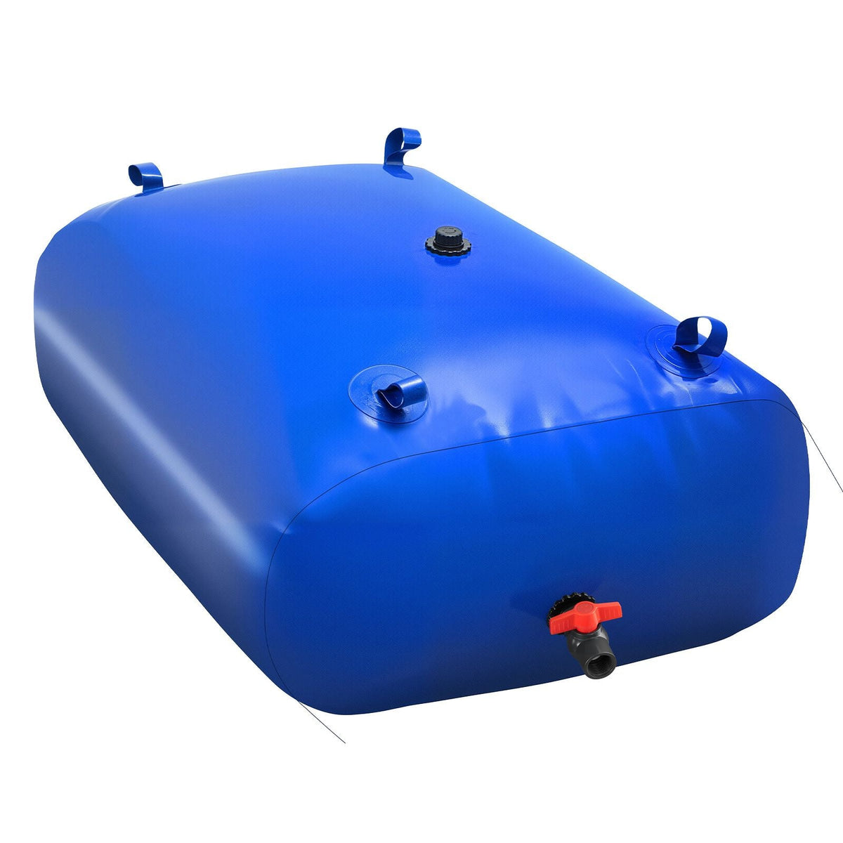 Water Storage Bladder, 87 Gallon (330L) Water Storage Container Tank, 1000D PVC Large Capacity Soft Bag Bladder, Collapsible Portable for Garden Irrigation, Camping, RVs, Fire Prevention, Blue