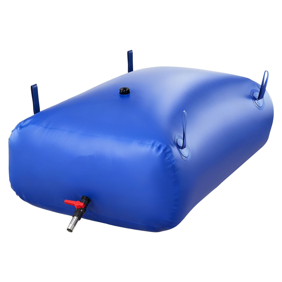 Water Storage Bladder, 87.2 Gal Collapsible Water Storage Bag, Wear-Resistant 1000D PVC Soft Waters Bag, Leakproof Camping Tank Containers for Garden Irrigation RV Emergency Use, Blue