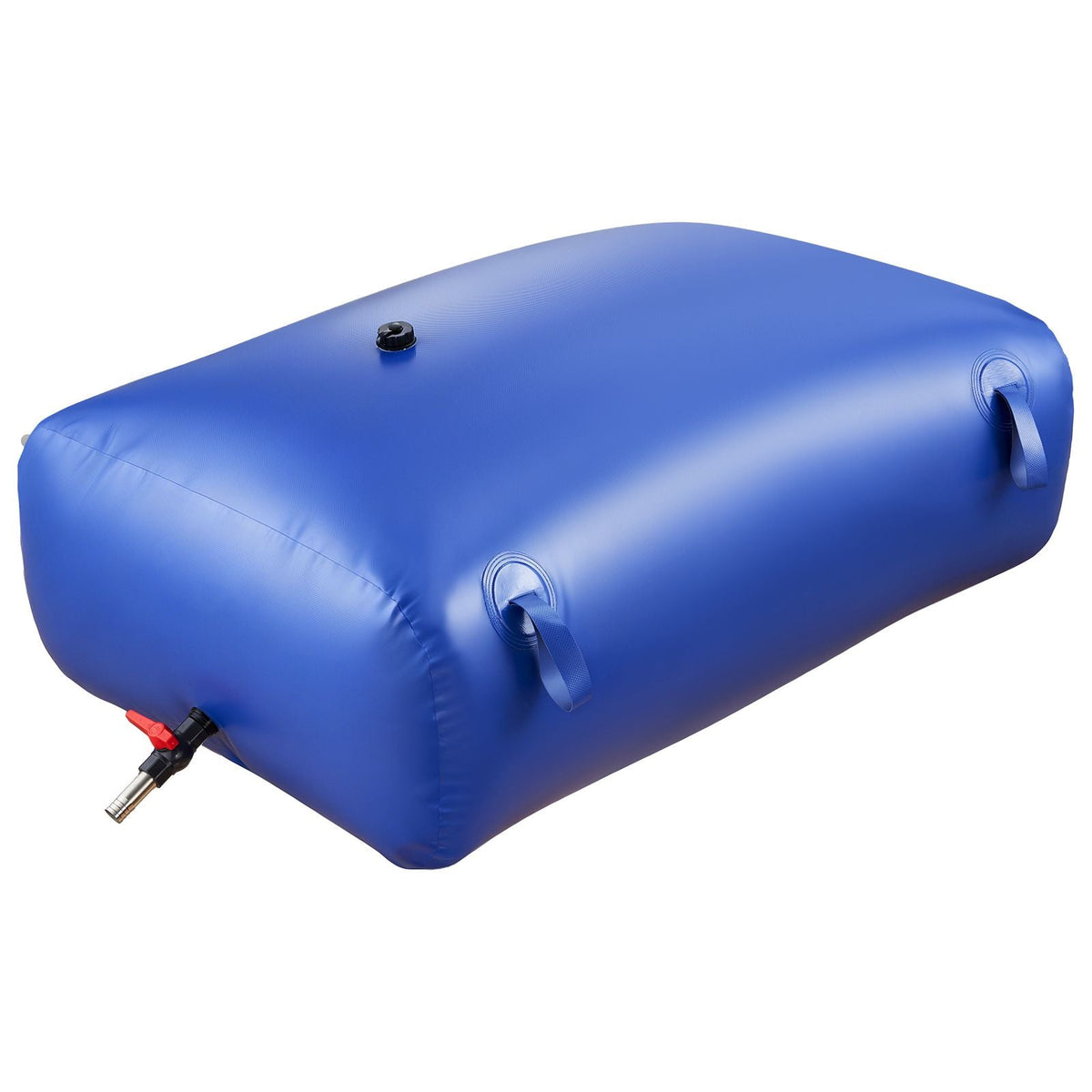 Water Storage Bladder, 87.2 Gal Collapsible Water Storage Bag, Wear-Resistant 1000D PVC Soft Waters Bag, Leakproof Camping Tank Containers for Garden Irrigation RV Emergency Use, Blue
