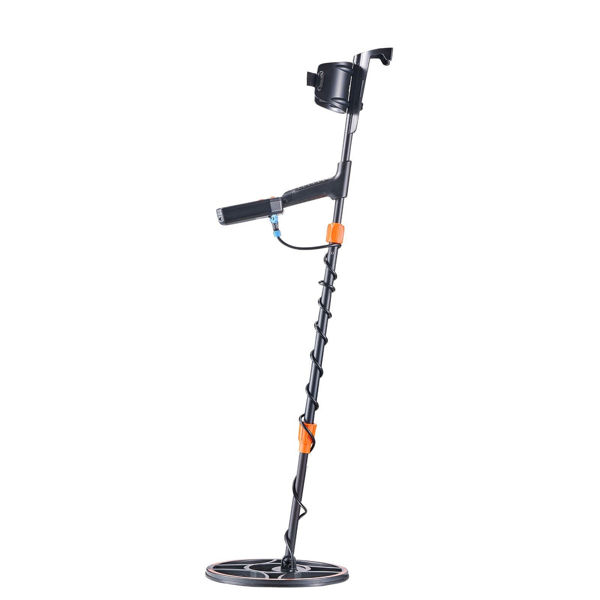 Waterproof Metal Detector, 12", Professional High Accuracy Gold Detector for Adults, with Display, Wireless Headphones, 7 Modes, Adjustable Length, for Detecting Gold Treasure Hunting, IP68
