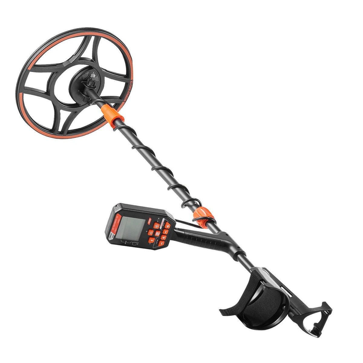 Waterproof Metal Detector, 12", Professional High Accuracy Gold Detector for Adults, with Display, Wireless Headphones, 7 Modes, Adjustable Length, for Detecting Gold Treasure Hunting, IP68