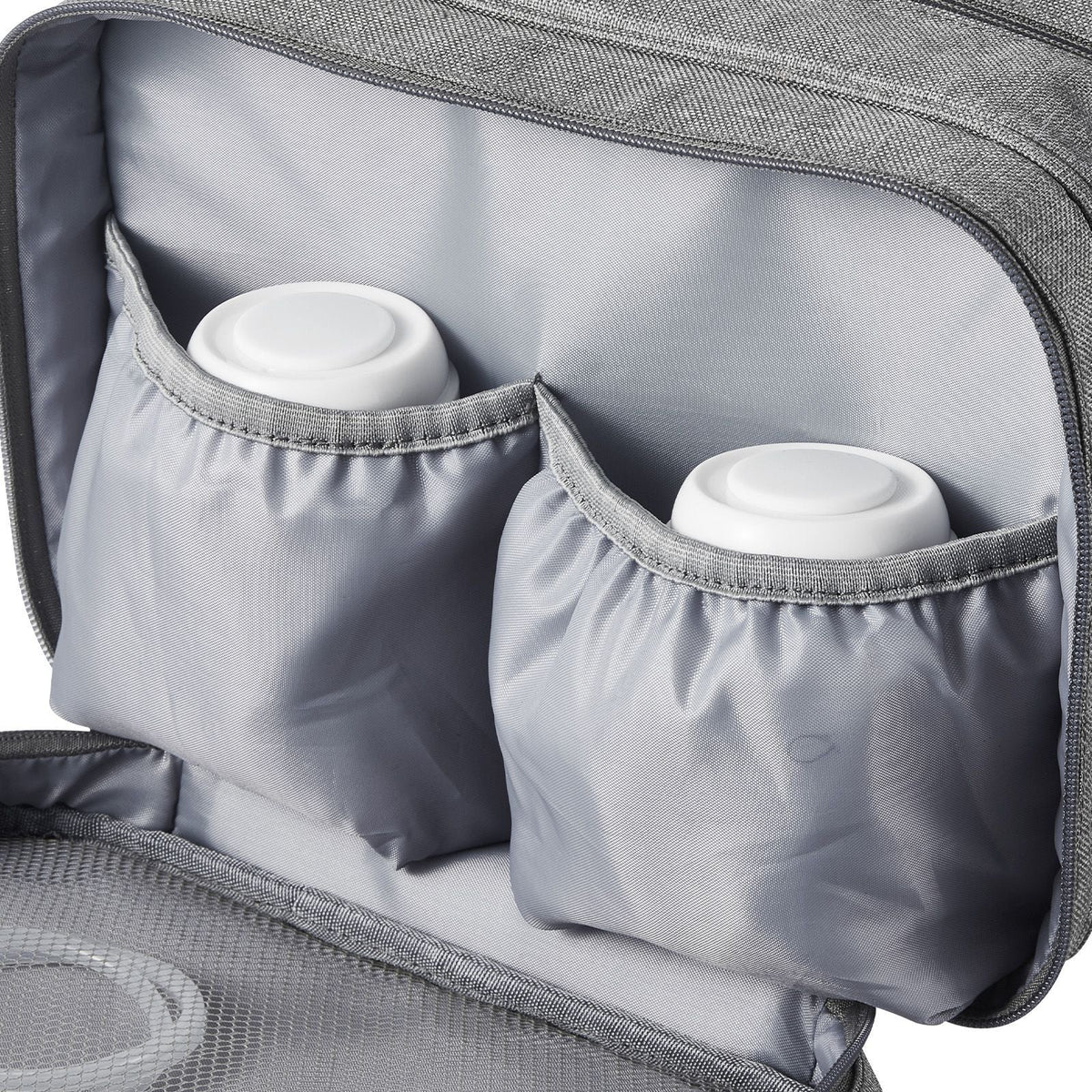 Wearable Breast Pump Bag, Breast Feeding Bag with Ice Pack, Fits for M5/M6, Pumping Accessories & Breastmilk Storage, Portable Pump Carrying Case for Work, Travel & Family Use, Grey