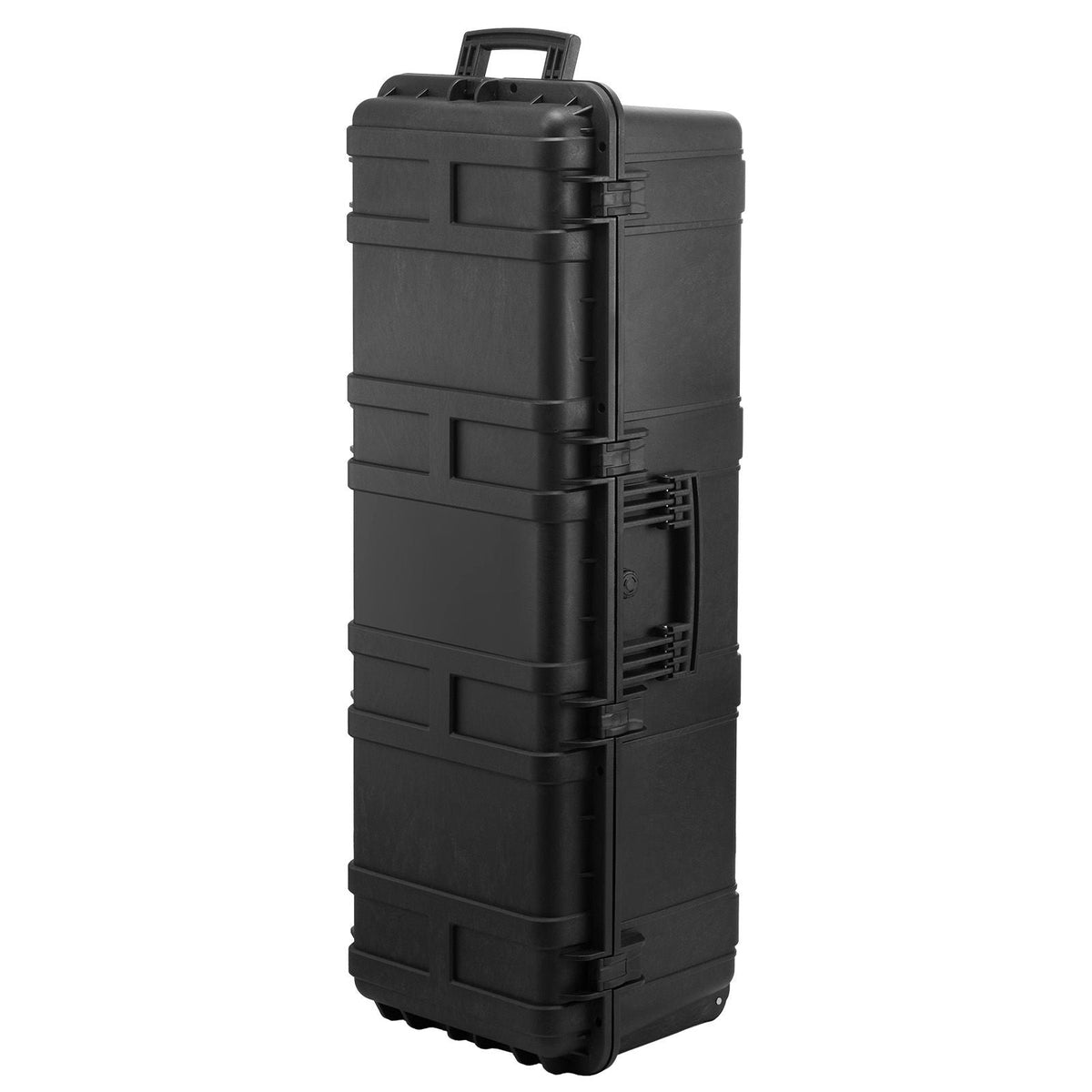 Weatherproof Hard Case, Heavy Duty Protective Dry Box Case with Pre-Cut Foam & Retractable Pull Handles for Travel, Hunt, Military, Tactical, IP67 Waterproof Case for Cameras(112x41x34)