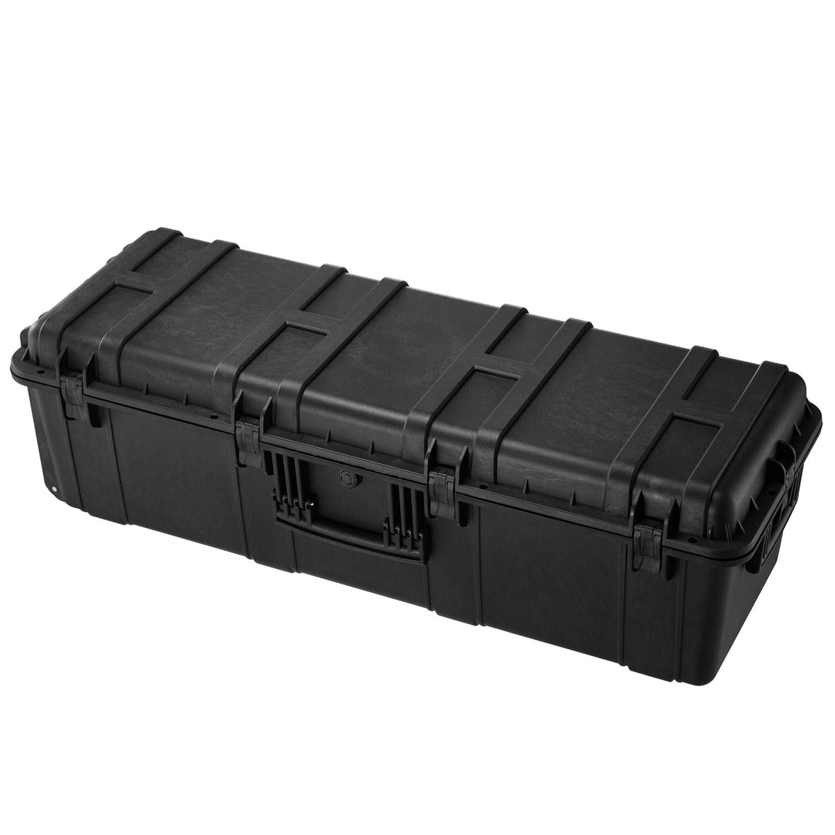 Weatherproof Hard Case, Heavy Duty Protective Dry Box Case with Pre-Cut Foam & Retractable Pull Handles for Travel, Hunt, Military, Tactical, IP67 Waterproof Case for Cameras(112x41x34)