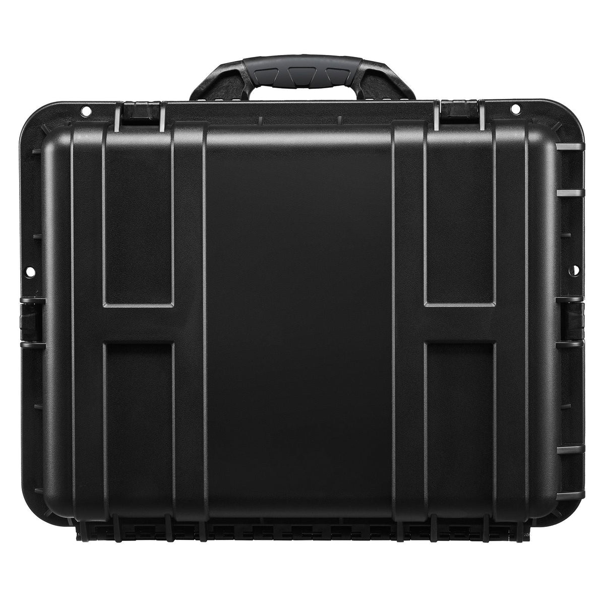 Weatherproof Hard Case, Heavy Duty Protective Dry Box Case with Pre-Cut Foam, Wheels & Retractable Pull Handles for Travel, Hunt, Military, Tactical, IP67 Waterproof Case for Cameras(57x45x28)