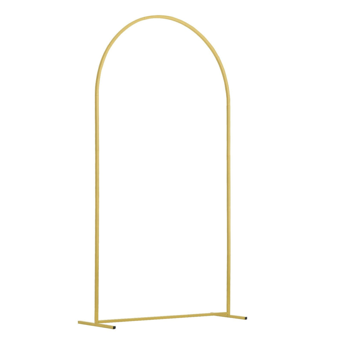 Wedding Arch Backdrop Stand, Set of 3, Metal Stable Stand with Case Connection & Chassis Crossbar Design, Easy-to-Assemble Gold Stand with Premium Metal, Fit for Birthday, Celebration, Holiday