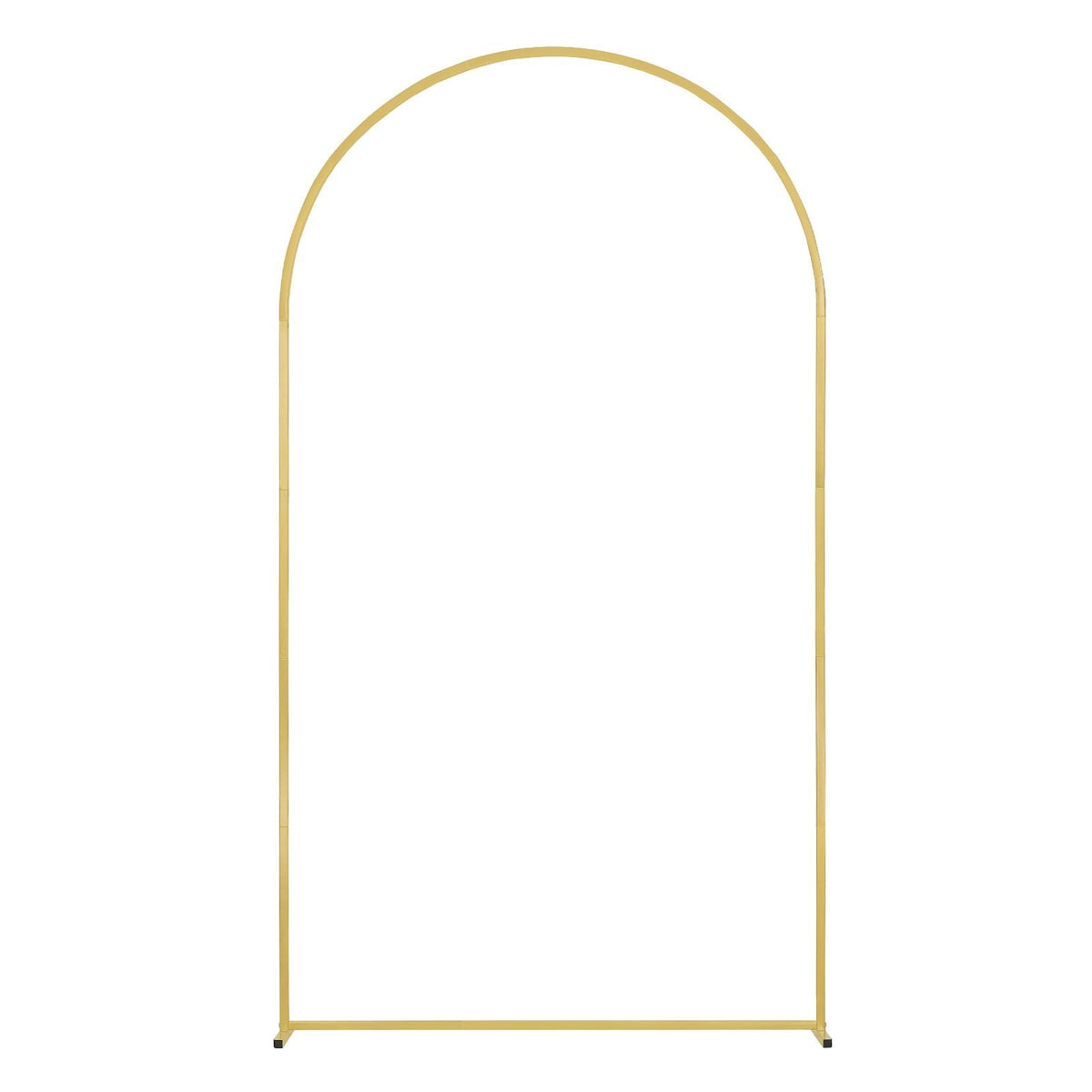 Wedding Arch Backdrop Stand, Set of 3, Metal Stable Stand with Case Connection & Chassis Crossbar Design, Easy-to-Assemble Gold Stand with Premium Metal, Fit for Birthday, Celebration, Holiday