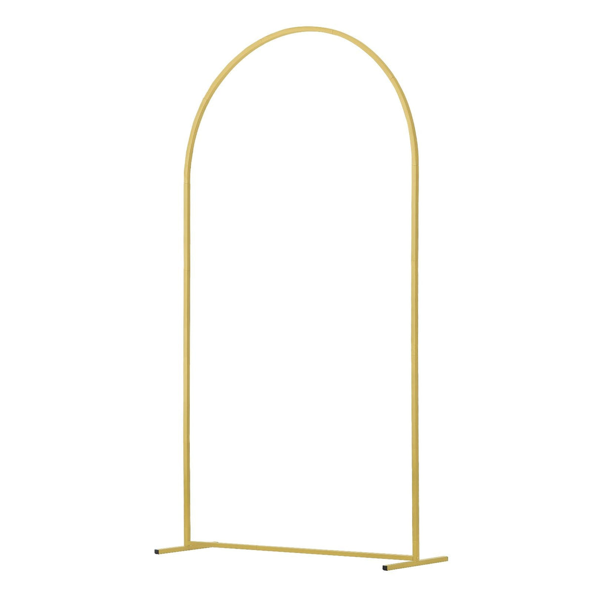 Wedding Arch Backdrop Stand, Set of 3, Metal Stable Stand with Case Connection & Chassis Crossbar Design, Easy-to-Assemble Gold Stand with Premium Metal, Fit for Birthday, Celebration, Holiday