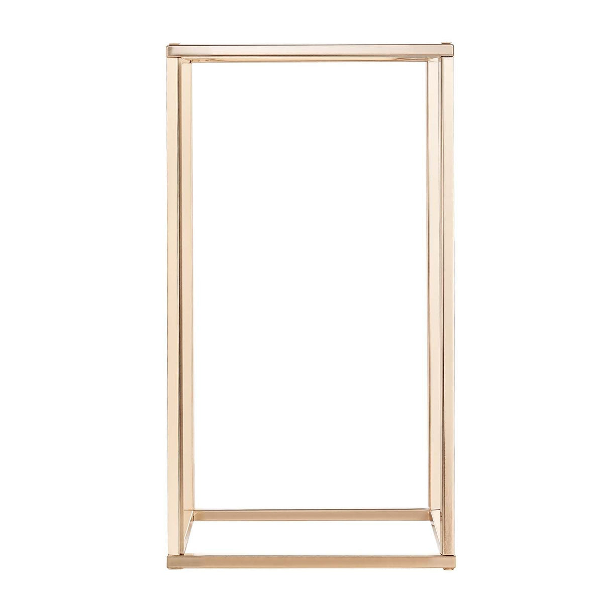 Wedding Flower Stand, 10PCS 15.75-inch Column Flower Stand, Floral Stands with Acrylic Laminate, Gold Rectangular Floral Display Rack for Wedding, Party, Birthday, Home, Gold Centerpiece Stands