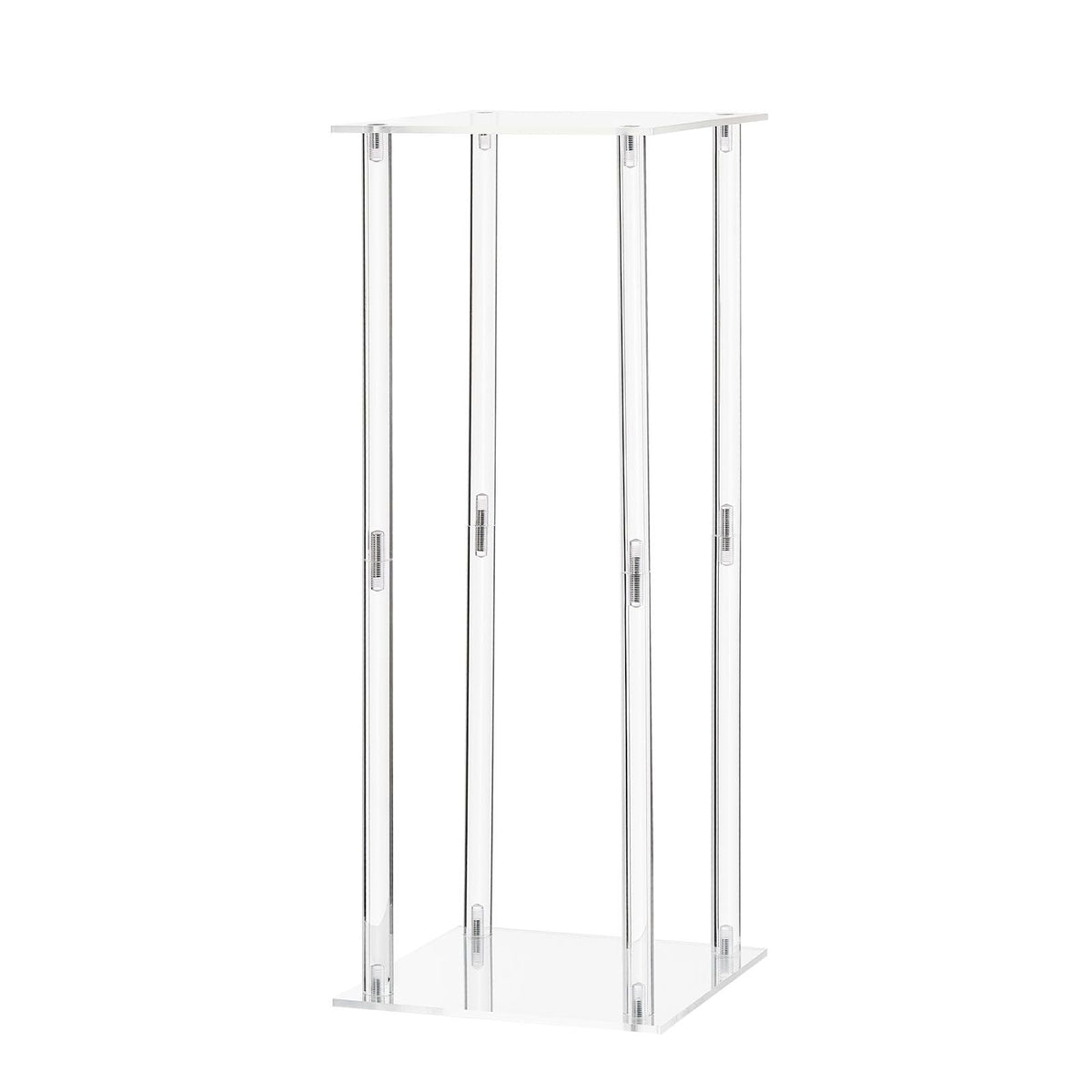 Wedding Flower Stand, 10PCS 19.69-inch Column Flower Stand, Floral Stands with Acrylic Laminate, Cylindrical Cubic Floral Display Rack for Wedding, Party, Birthday, Home, Centerpiece Stands