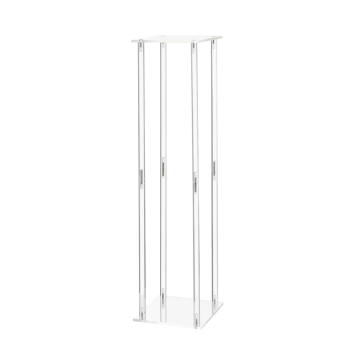 Wedding Flower Stand, 10PCS 31.5-inch Column Flower Stand, Floral Stands with Acrylic Laminate, Cylindrical Cubic Floral Display Rack for Wedding, Party, Birthday, Home, Centerpiece Stands