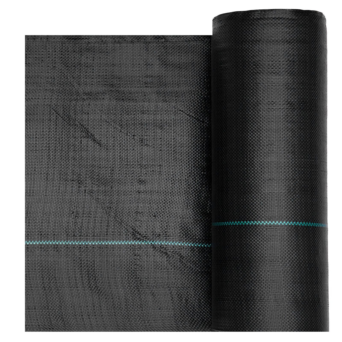 Weed Barrier Fabric Heavy Duty, 2 Packs 4x50FT 3.2oz Weed Blocker Fabric, Woven Landscape Fabrics, Garden Fabrics Weeds Barrier, Weeds Control Ground Cover, Geotextile Webbing, Black