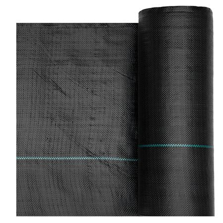 Weed Barrier Fabric Heavy Duty, 3x100FT 5oz Landscape Fabric, Woven Weed Blocker Fabrics, Garden Fabrics Weeds Barrier, Weeds Control Ground Cover, Geotextile Webbing, Gardening Mat, Black