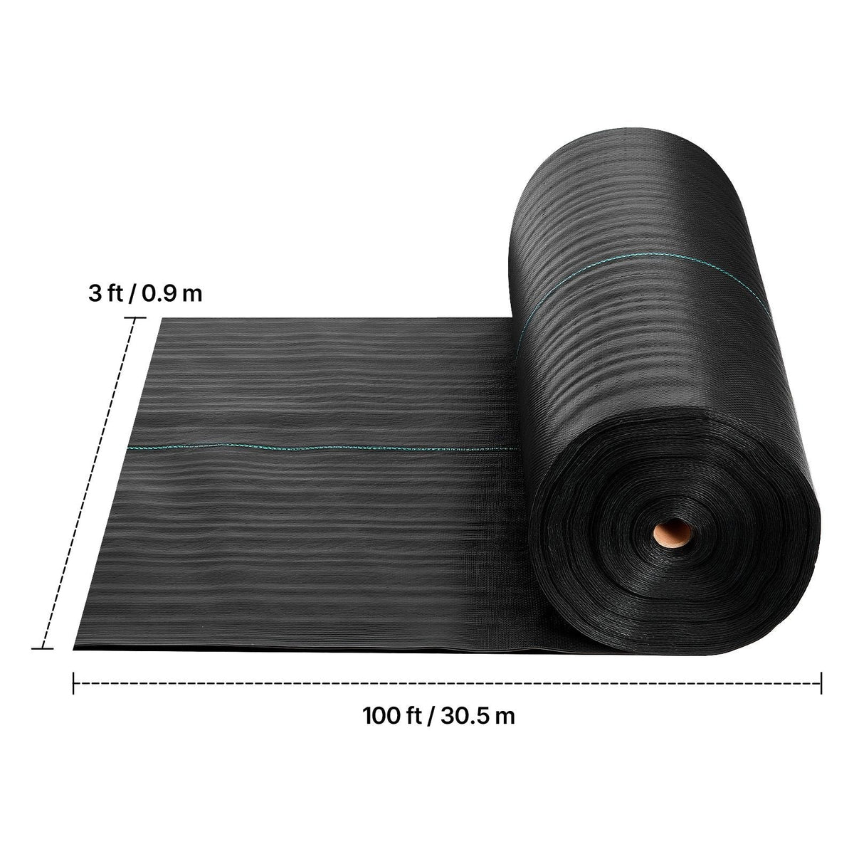 Weed Barrier Fabric Heavy Duty, 3x100FT 5oz Landscape Fabric, Woven Weed Blocker Fabrics, Garden Fabrics Weeds Barrier, Weeds Control Ground Cover, Geotextile Webbing, Gardening Mat, Black