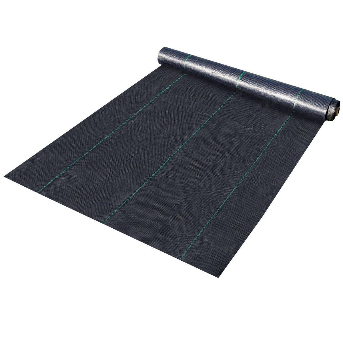 Weed Barrier Landscape Fabric, 6 x 250 ft, 4.1 Oz Premium Woven Ground Cover, Heavy Duty PP Material & Easy Setup, Weed Control for Outdoor Garden, Lawn, Driveway, Black
