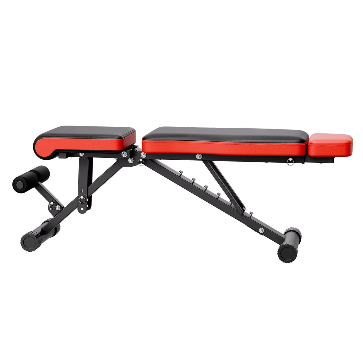 Weight Bench, 660lbs Adjustable Weight Bench Press for Full Body Workout, Exercise Sit up Bench for Home Gym Strength Training, Flat Bench with Extended Head/Neck Protection & Quick Folding