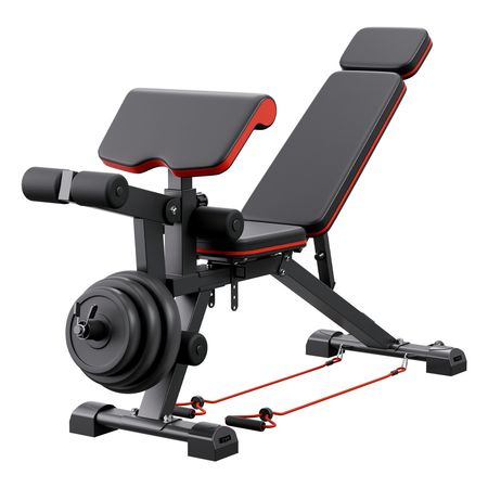 Weight Bench, 800lbs Adjustable Weight Bench Press for Full Body Workout, Exercise Sit up Bench for Home Gym Strength Training, Flat Bench with with Leg Extension, Preacher Pad, Fast Adjustment