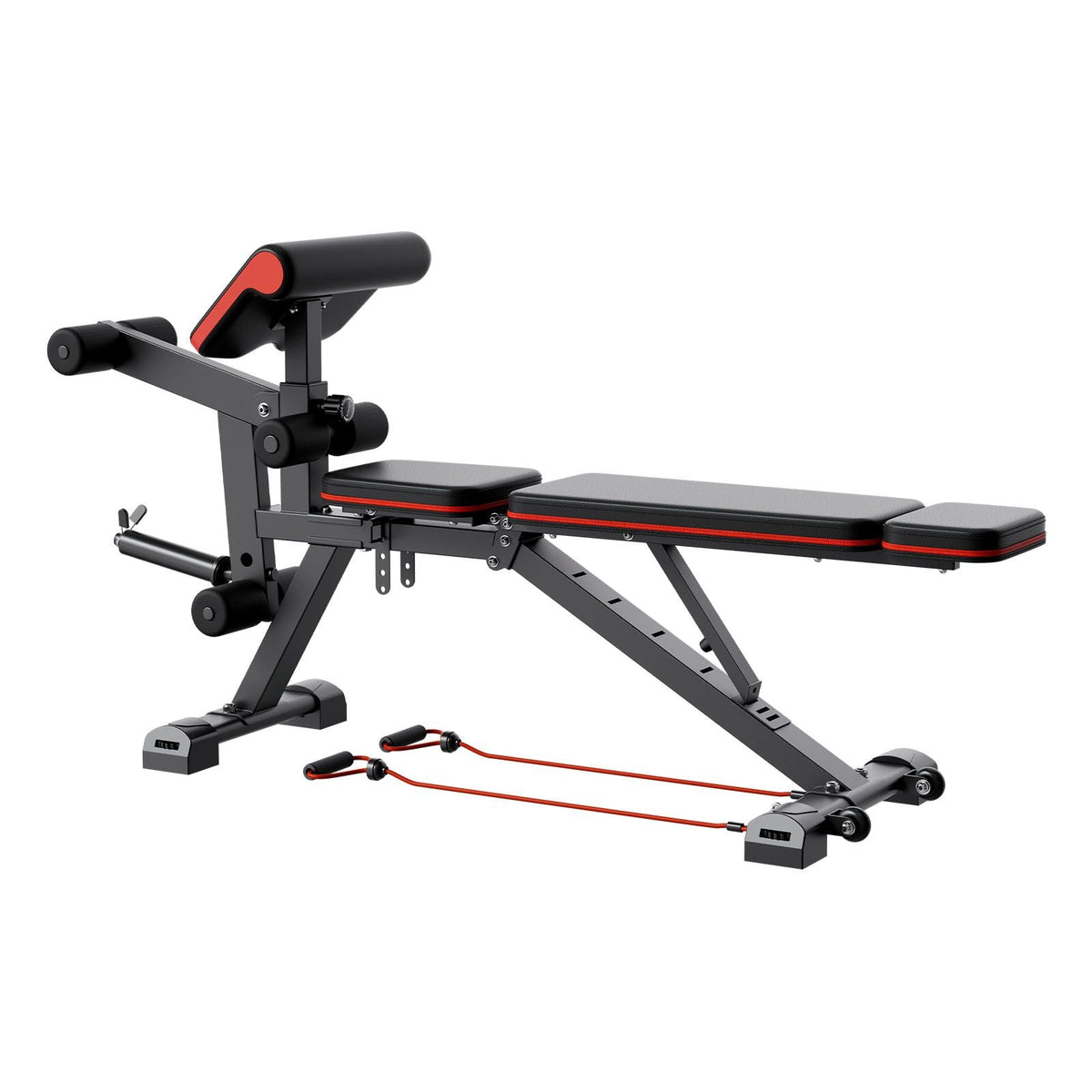 Weight Bench, 800lbs Adjustable Weight Bench Press for Full Body Workout, Exercise Sit up Bench for Home Gym Strength Training, Flat Bench with with Leg Extension, Preacher Pad, Fast Adjustment