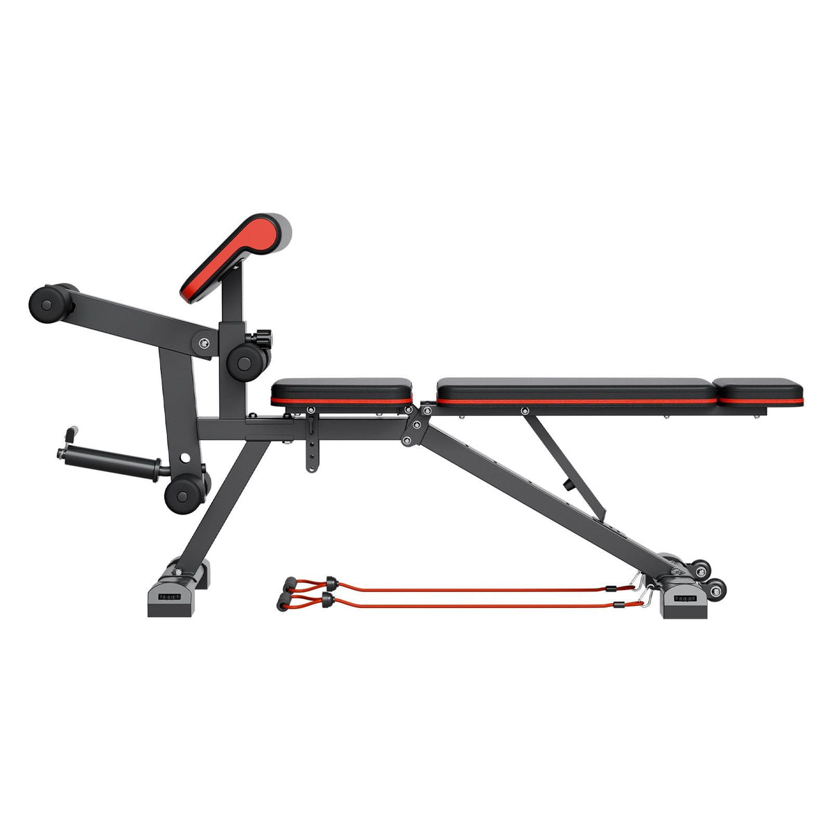 Weight Bench, 800lbs Adjustable Weight Bench Press for Full Body Workout, Exercise Sit up Bench for Home Gym Strength Training, Flat Bench with with Leg Extension, Preacher Pad, Fast Adjustment