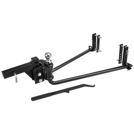 Weight Distribution Hitch, 6000 lbs Max Towing & 600 lbs Max Tongue, Weight Distributing Hitches Kit with Sway Control Includes 2 in Shank & 2-5/16 in Ball, Load Leveling Hitch for Trailers