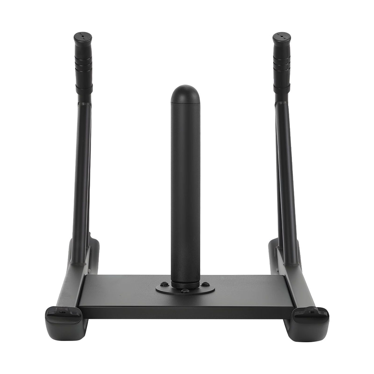 Weight Sled, Steel Power Sled, Fitness Strength Training Sleds for Athletic Exercise Speed Improvement, Workout Fitness Equipment with Handle, Compatible with 1/2 in Weight Plates, Black