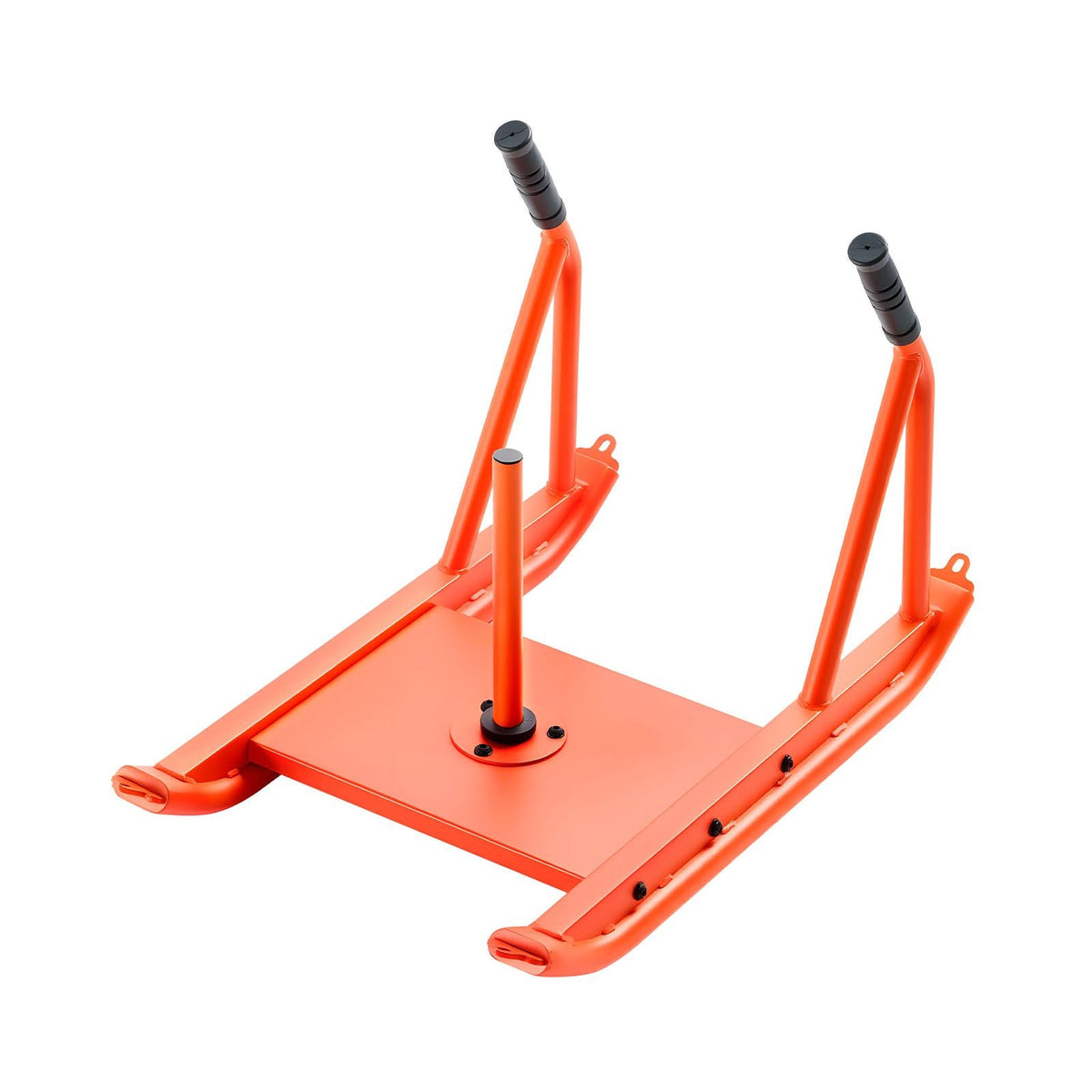 Weight Sled, Steel Power Sled, Fitness Strength Training Sleds for Athletic Exercise Speed Improvement, Workout Fitness Equipment with Handle, Compatible with 1/2 in Weight Plates, Orange