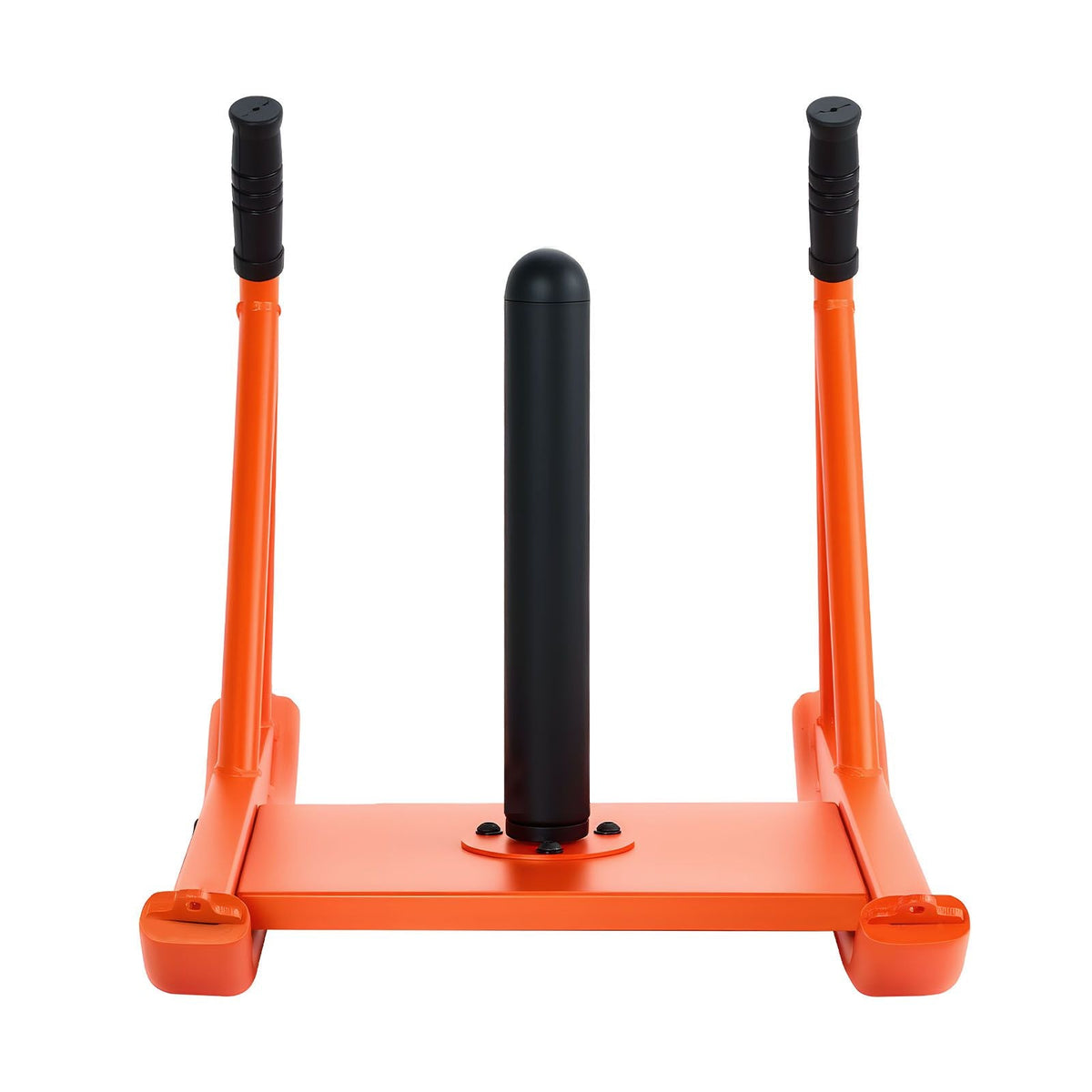 Weight Sled, Steel Power Sled, Fitness Strength Training Sleds for Athletic Exercise Speed Improvement, Workout Fitness Equipment with Handle, Compatible with 1/2 in Weight Plates, Orange