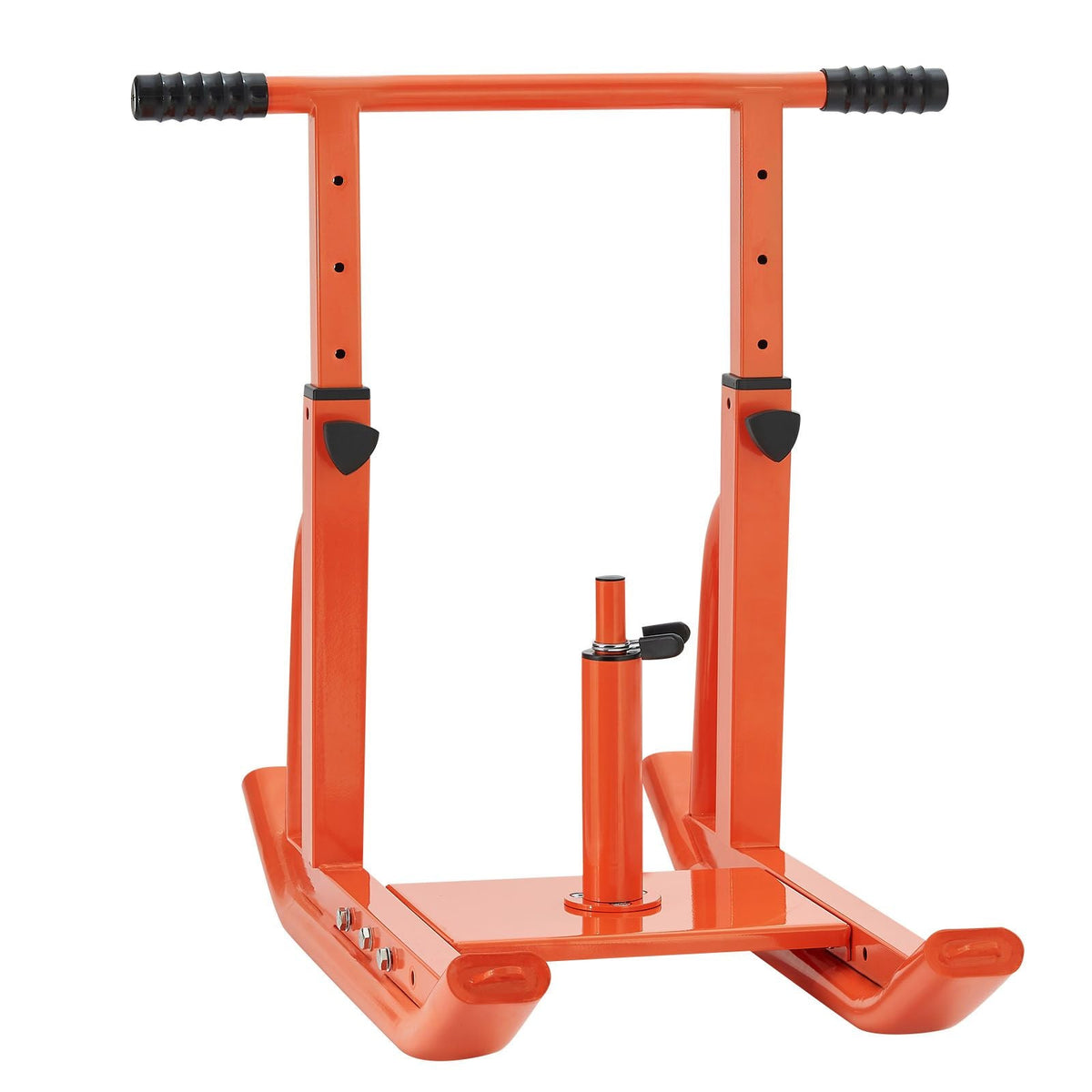 Weight Sled, Steel Power Sled, Fitness Training Sleds for Athletic Exercise Speed Improvement, Workout Equipment with Adjustable Height Handle, Compatible with 1/2 in Weight Plates, Orange