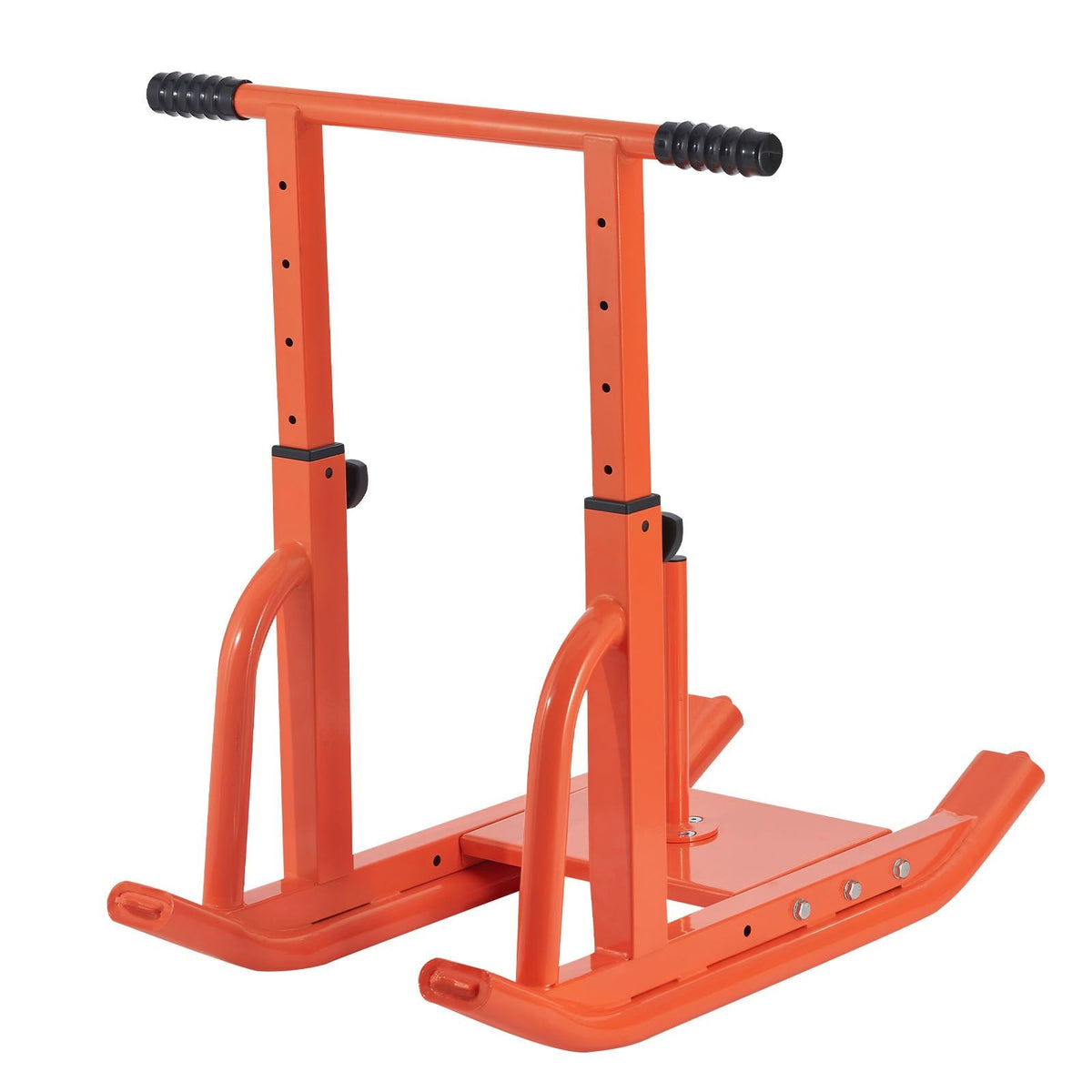 Weight Sled, Steel Power Sled, Fitness Training Sleds for Athletic Exercise Speed Improvement, Workout Equipment with Adjustable Height Handle, Compatible with 1/2 in Weight Plates, Orange