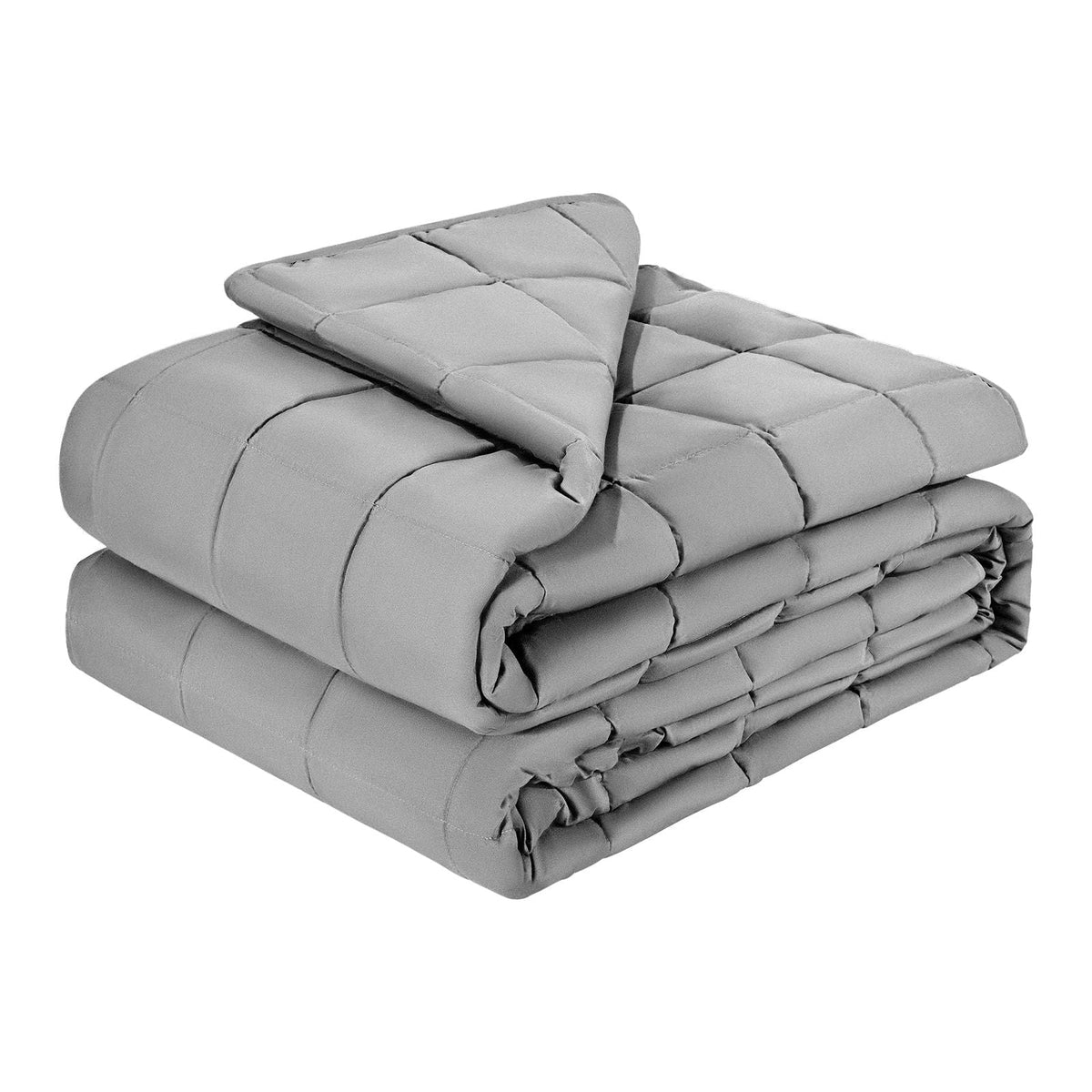 Weighted Blanket, 25 lbs, 60 x 80 in Queen Size, Cooling Breathable Heavy Blanket with Glass Beads, All-Season Use, Suitable for 250-310 lbs Adults, Anxiety Stress Relief, Improve Sleep, Grey