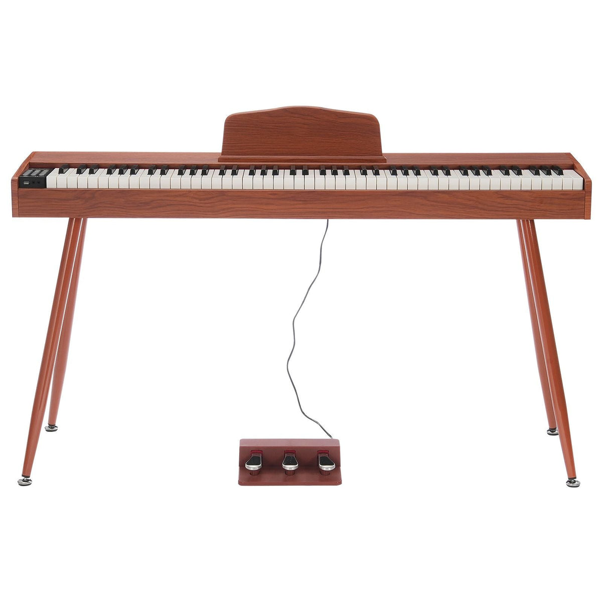 Weighted Digital Piano, 88 Key Fully Weighted Keys, Electric Piano Dual Keyboard & Speakers Four Legged Piano Stand with Headphone 200 Tones & Rhythms, Support Bluetooth/USB/MIDI, for Beginners